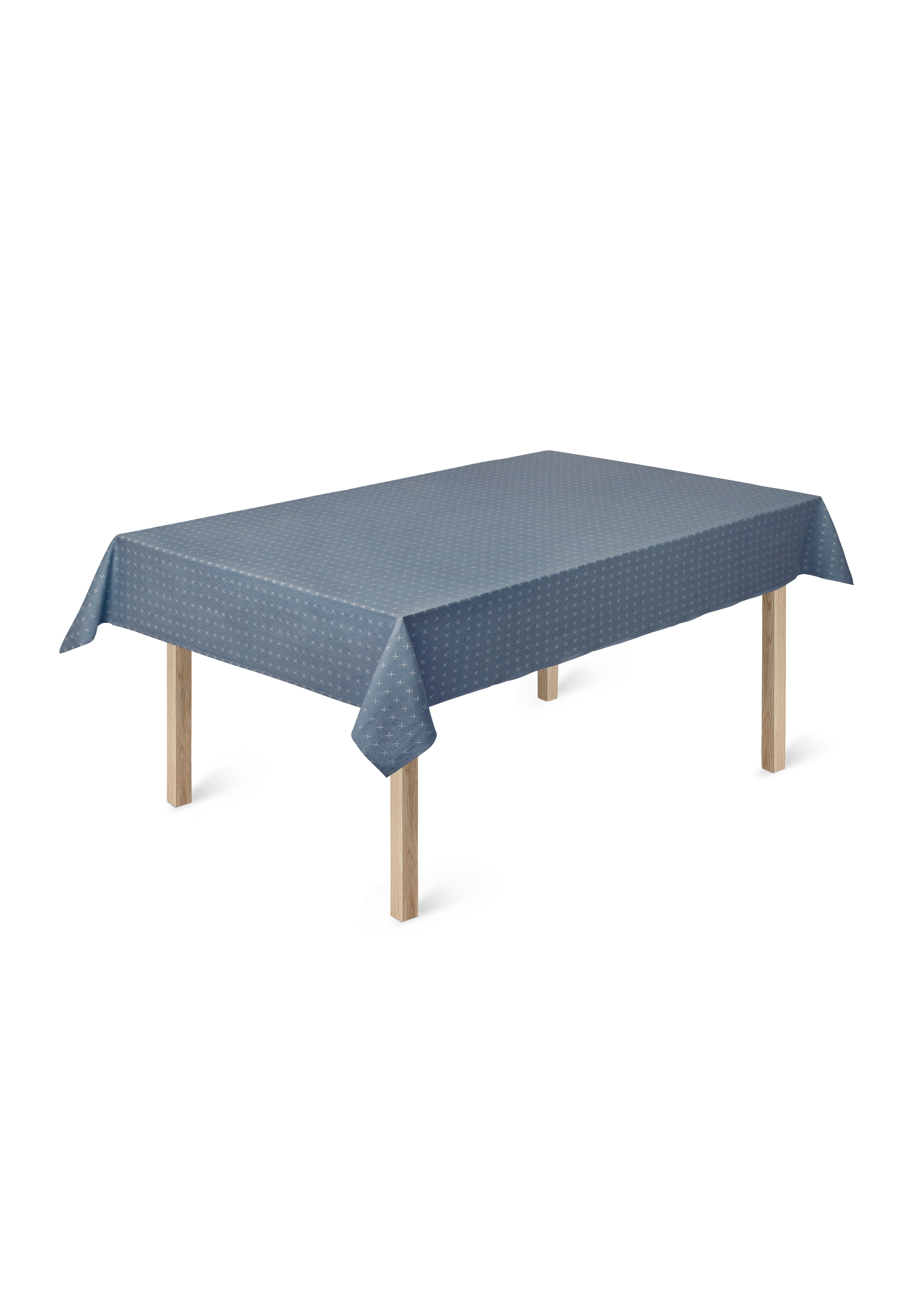 Damaskdug 150x300 cm fra JUNA i farven Blå, lavet af Bomuld
