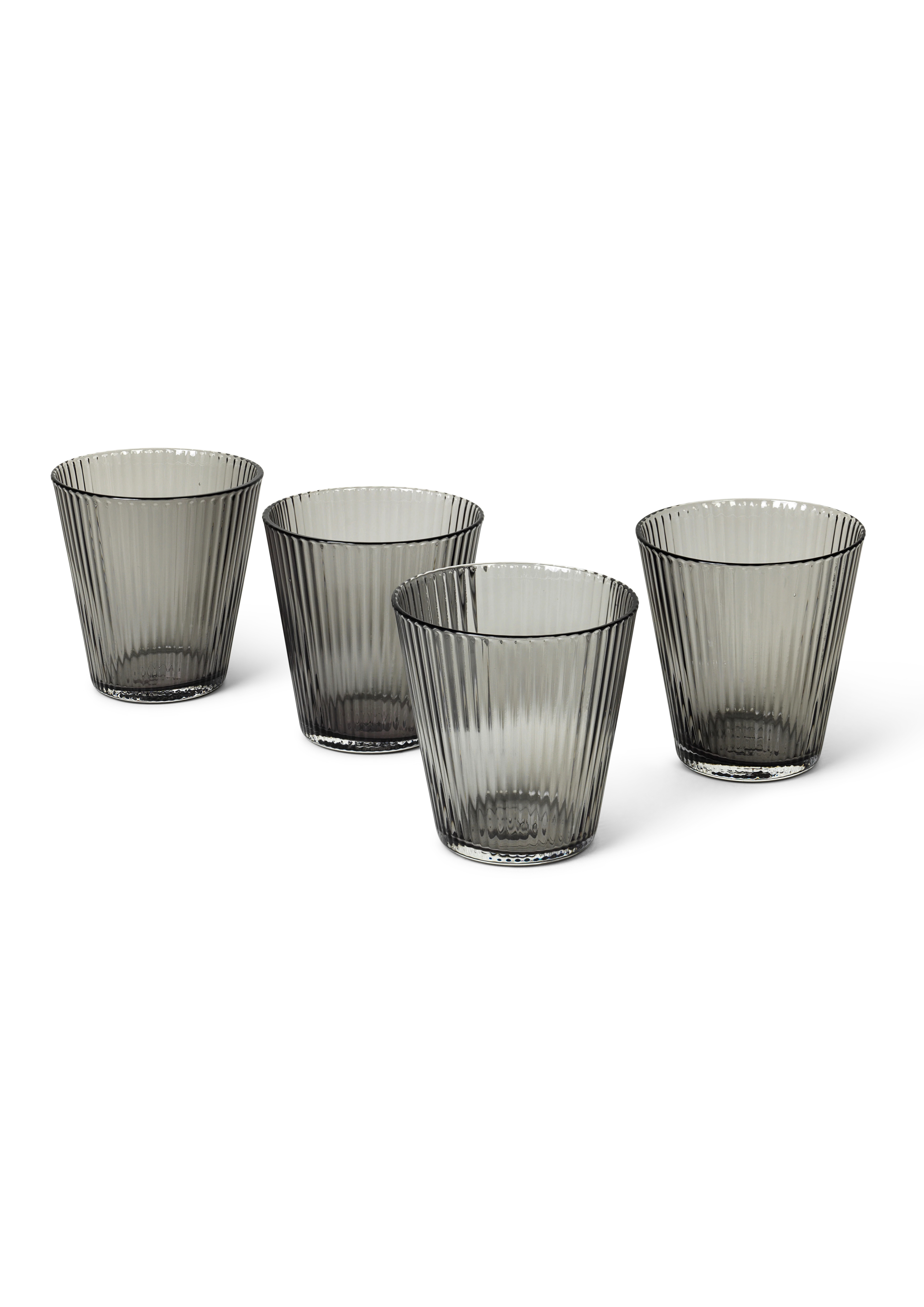 Vannglass 26 cl 4 stk. fra Rosendahl i fargen Smoke, laget av Glass