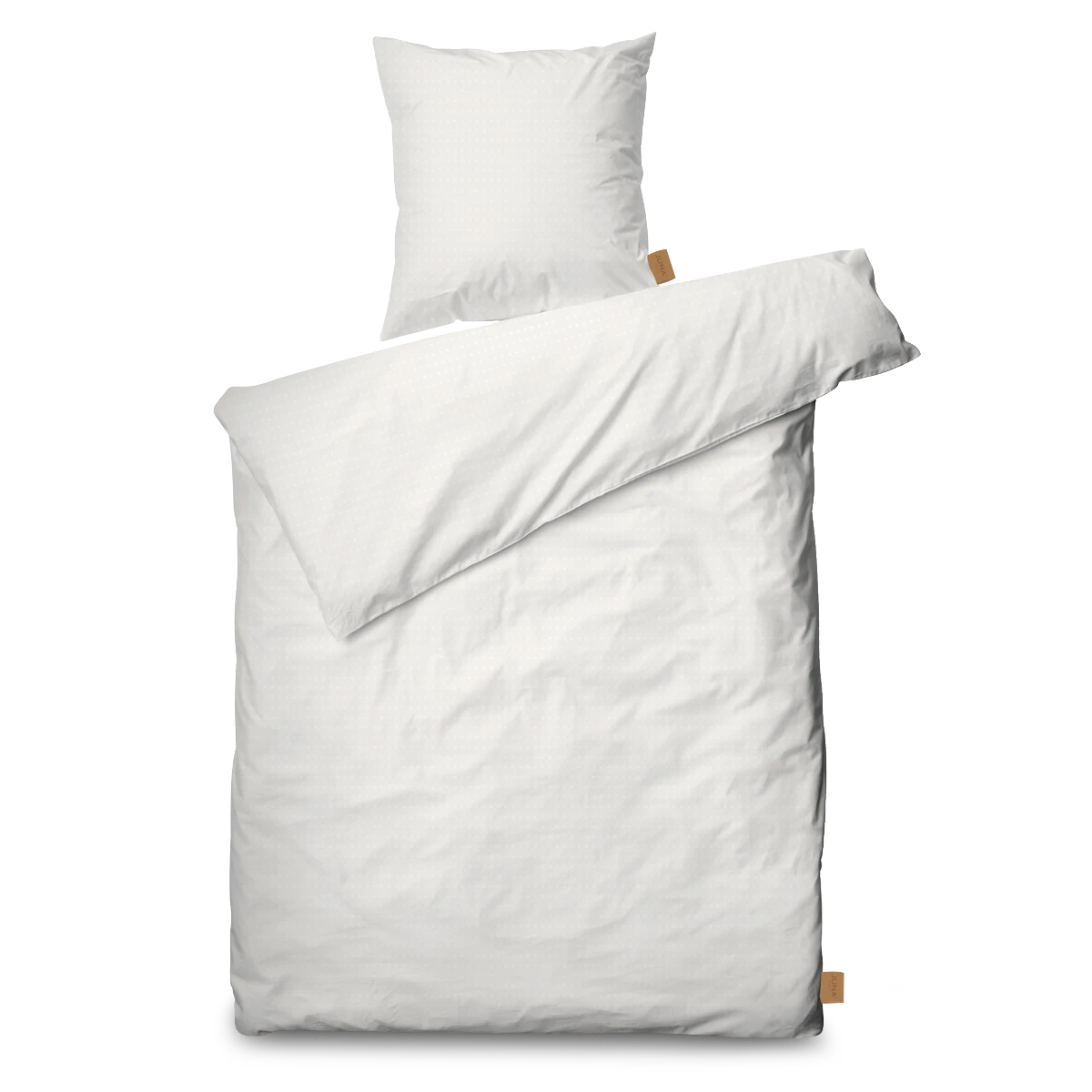 Bettwäsche 140x220 cm von JUNA in der Farbe Weiss, hergestellt aus Baumwolle