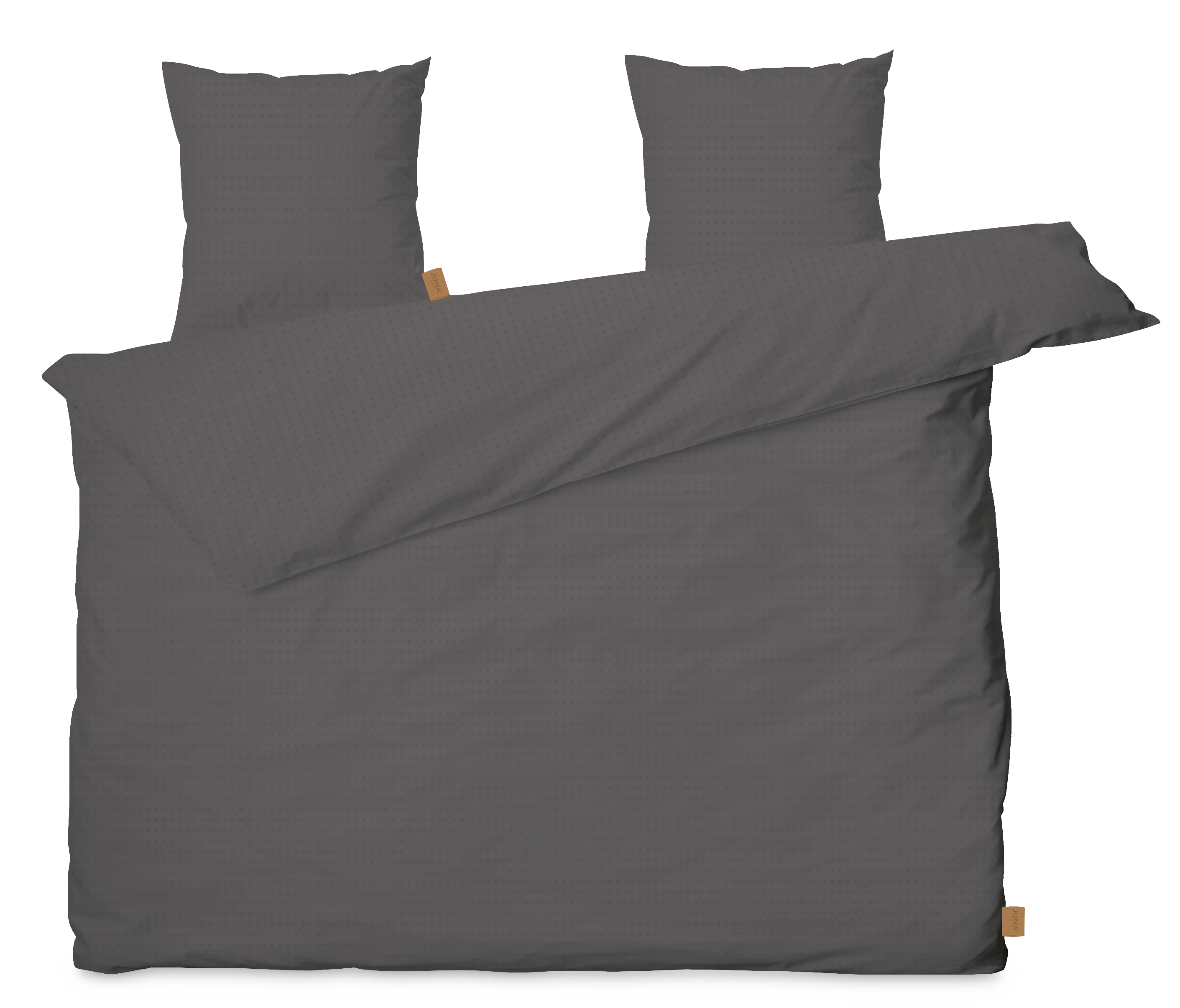 Bed linen 200x200 cm from JUNA in Dark grey color, made of Cotton