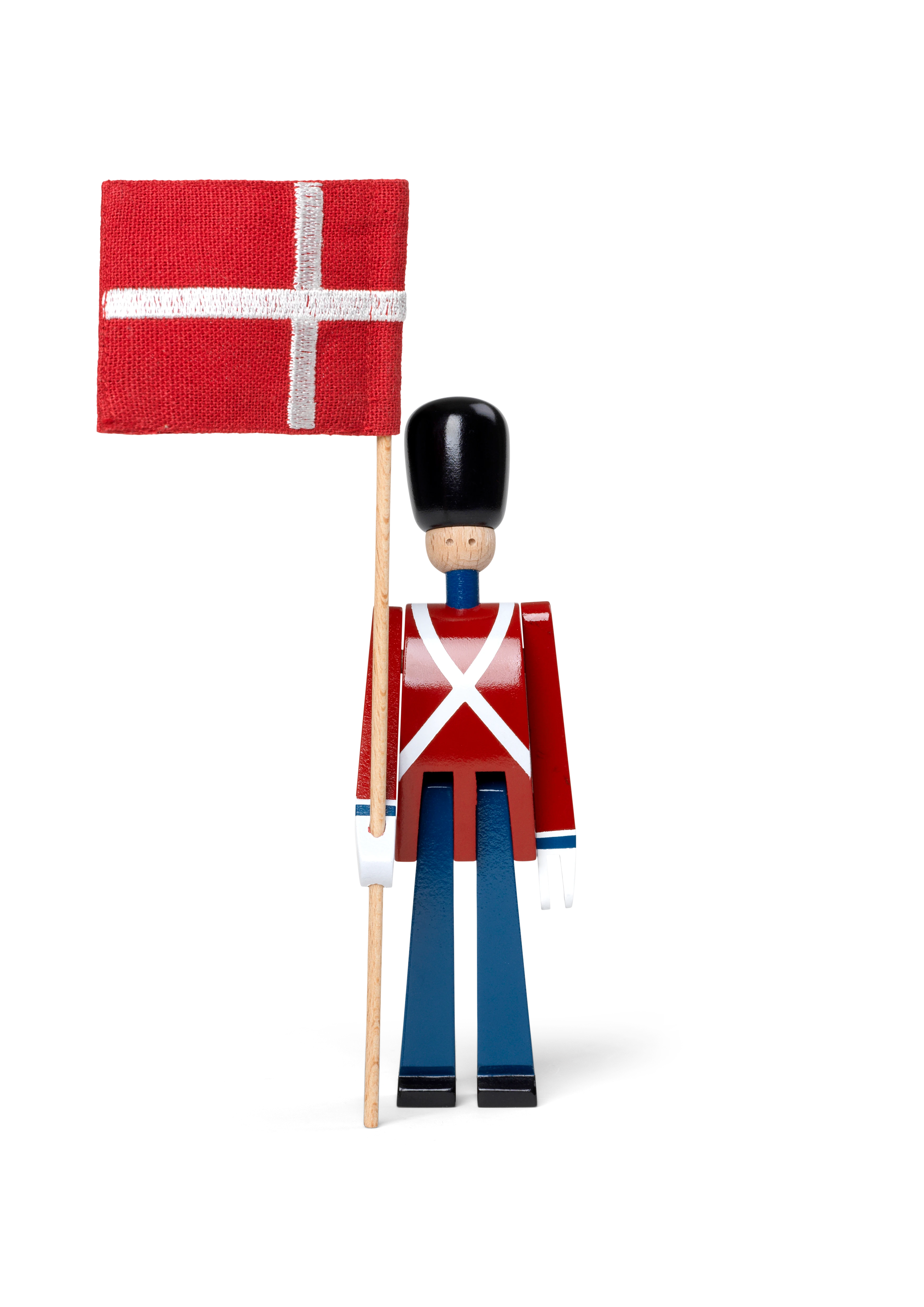 Fanbärare mini från Kay Bojesen i färgen Röd/Blå/Vit, tillverkad av Trä