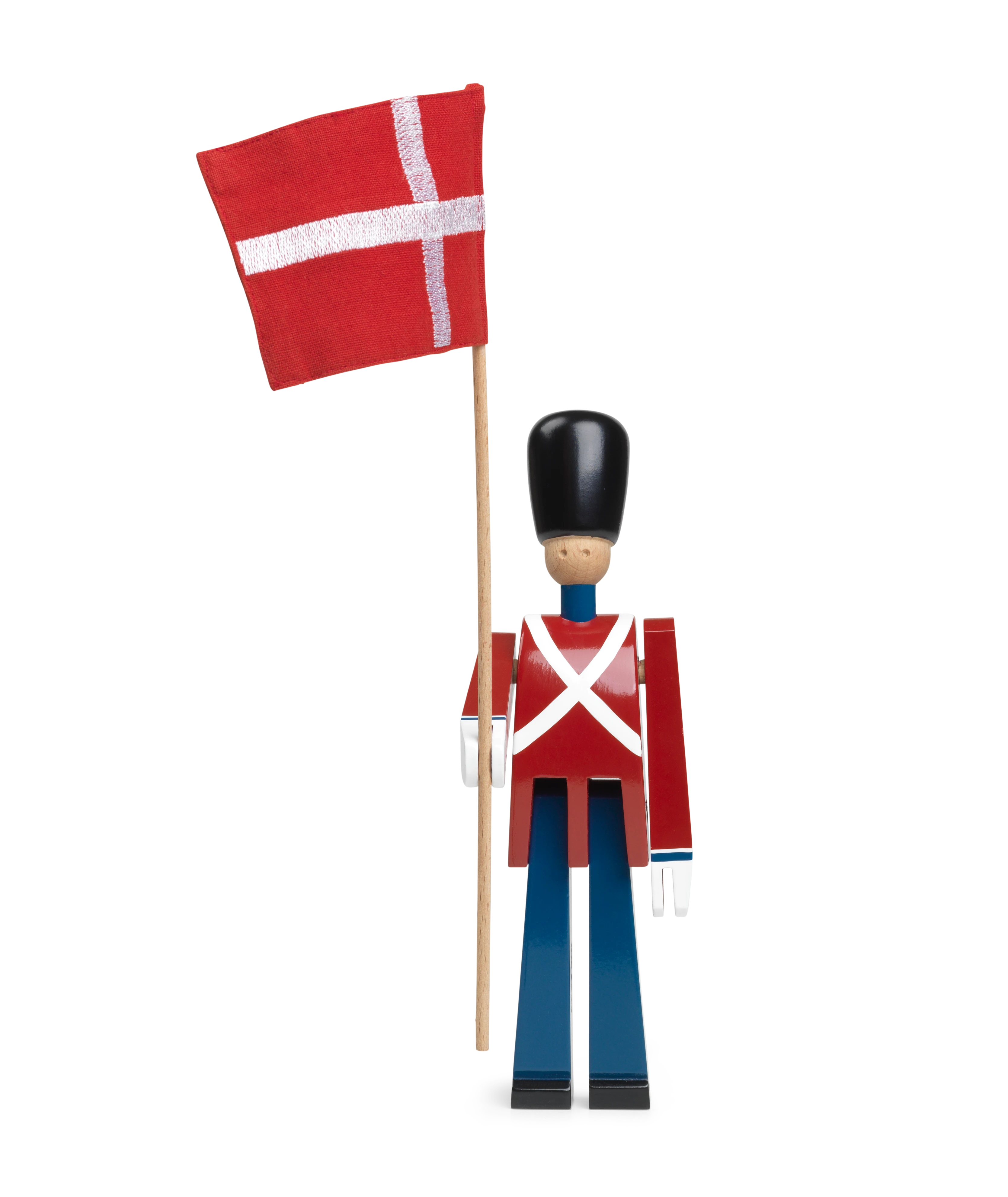 Standard-bearer small from Kay Bojesen in Red/Blue/White color, made of Wood