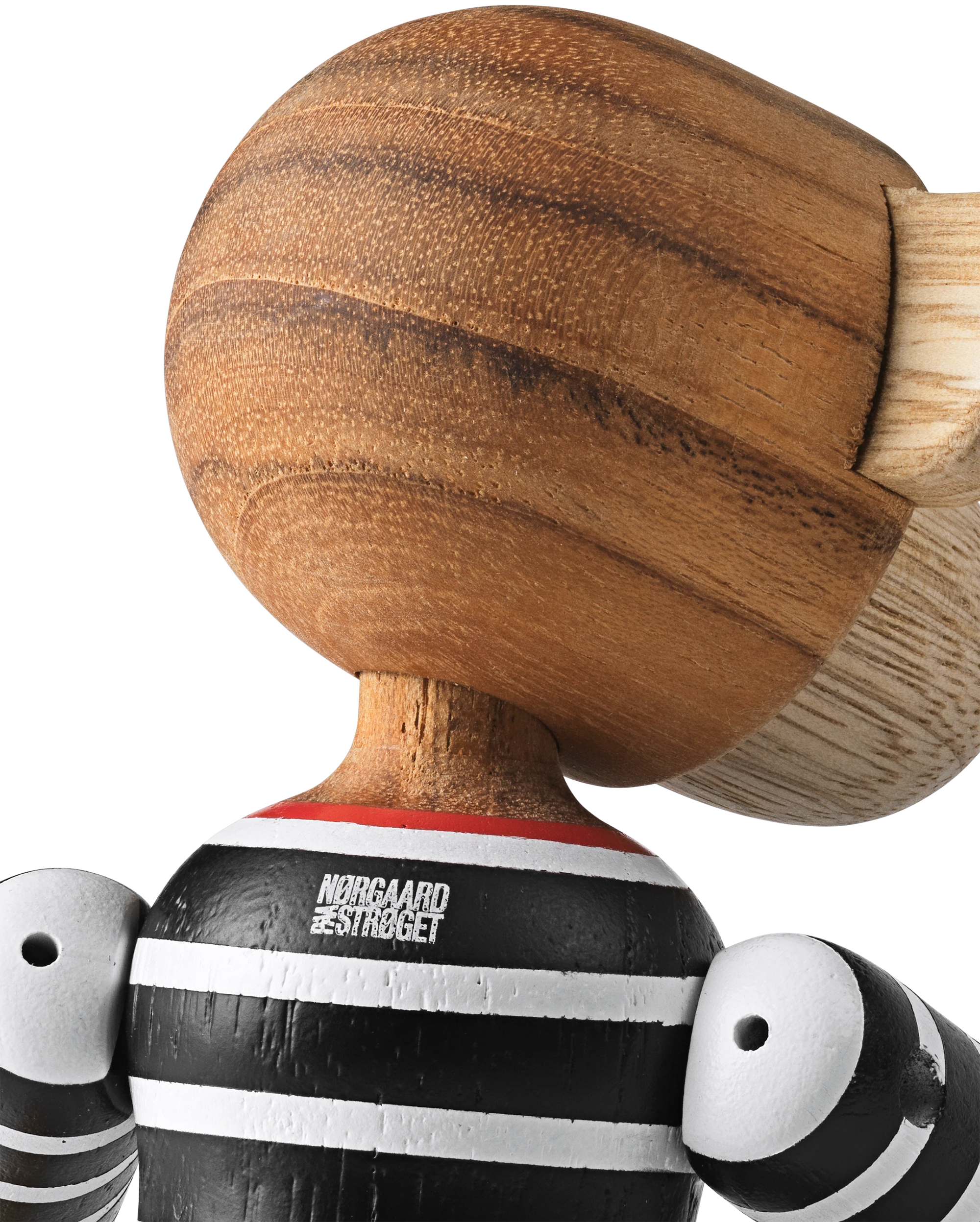 x Nørgaard paa Strøget Monkey small from Kay Bojesen in Black/White color, made of Wood