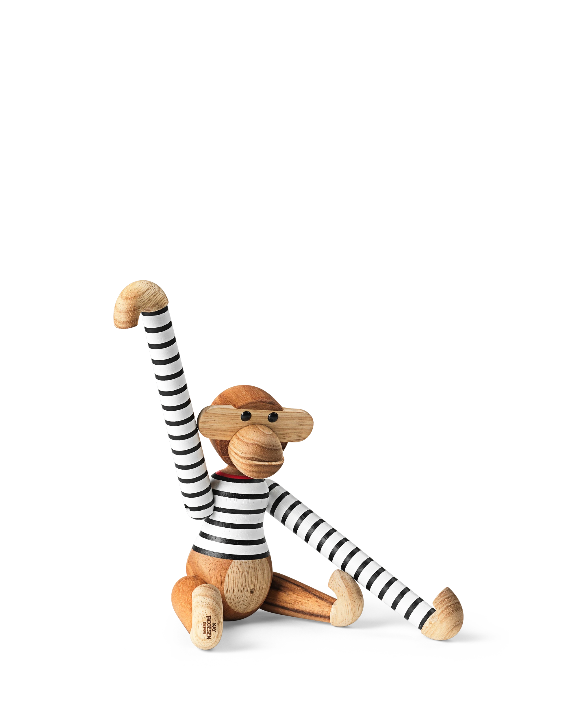 x Nørgaard paa Strøget Apa liten från Kay Bojesen i färgen Vit/Svart, tillverkad av Trä