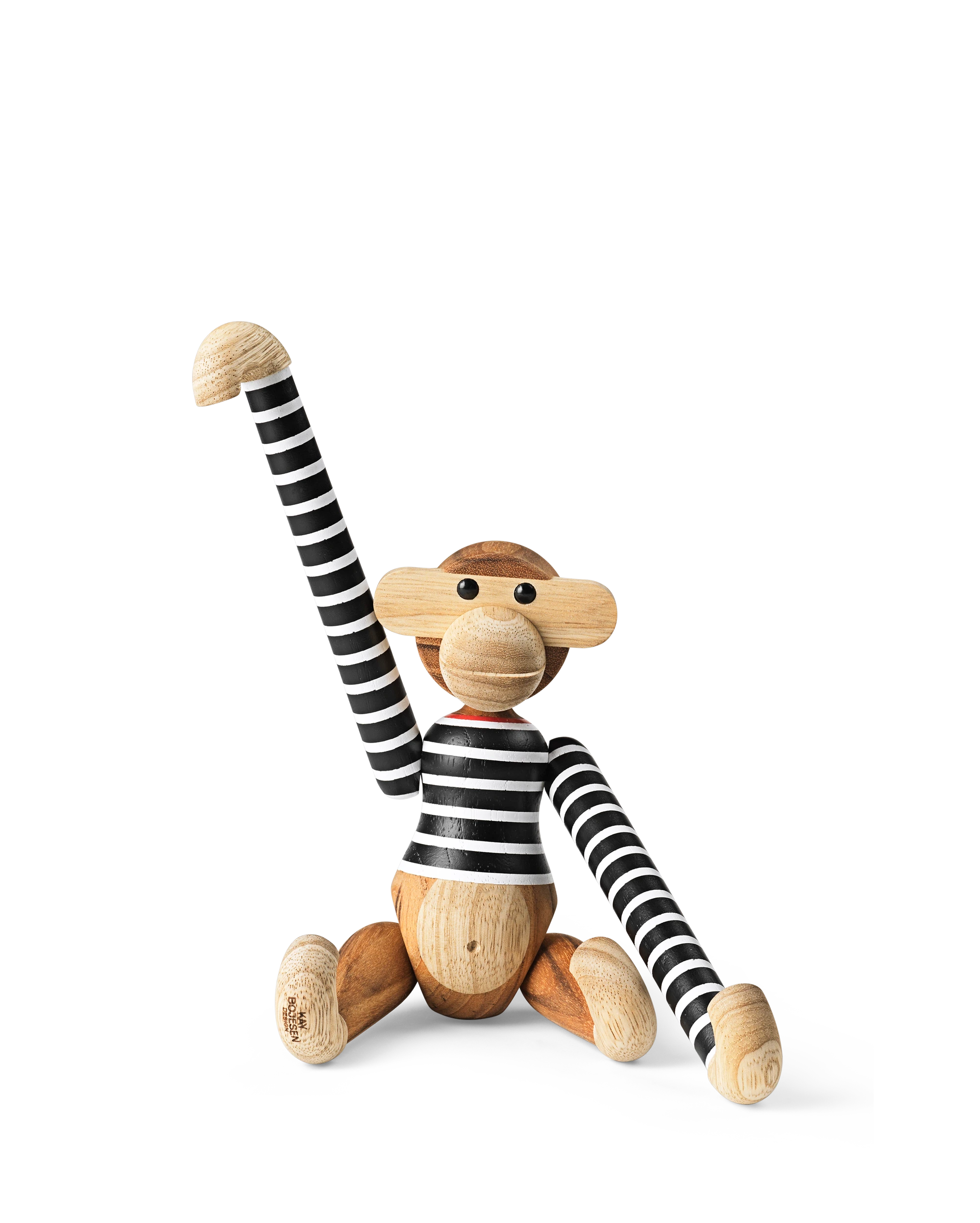 x Nørgaard paa Strøget Monkey small from Kay Bojesen in Black/White color, made of Wood