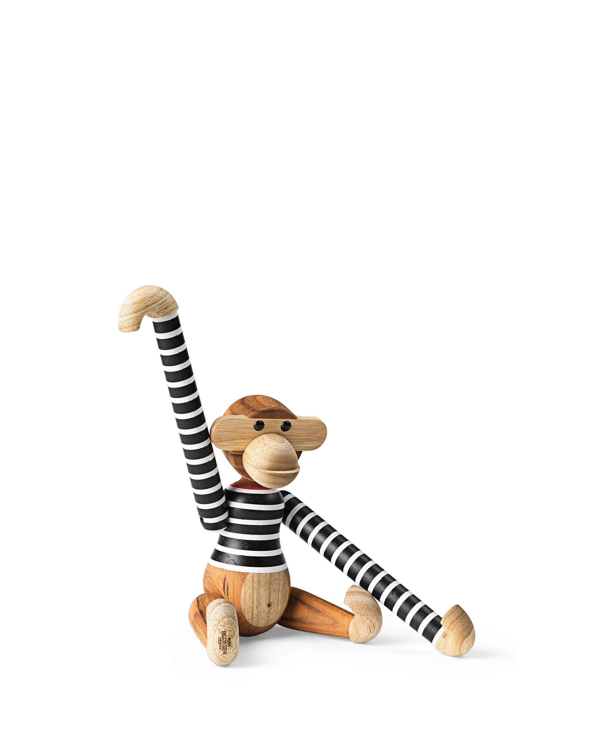 x Nørgaard paa Strøget Monkey small from Kay Bojesen in Black/White color, made of Wood
