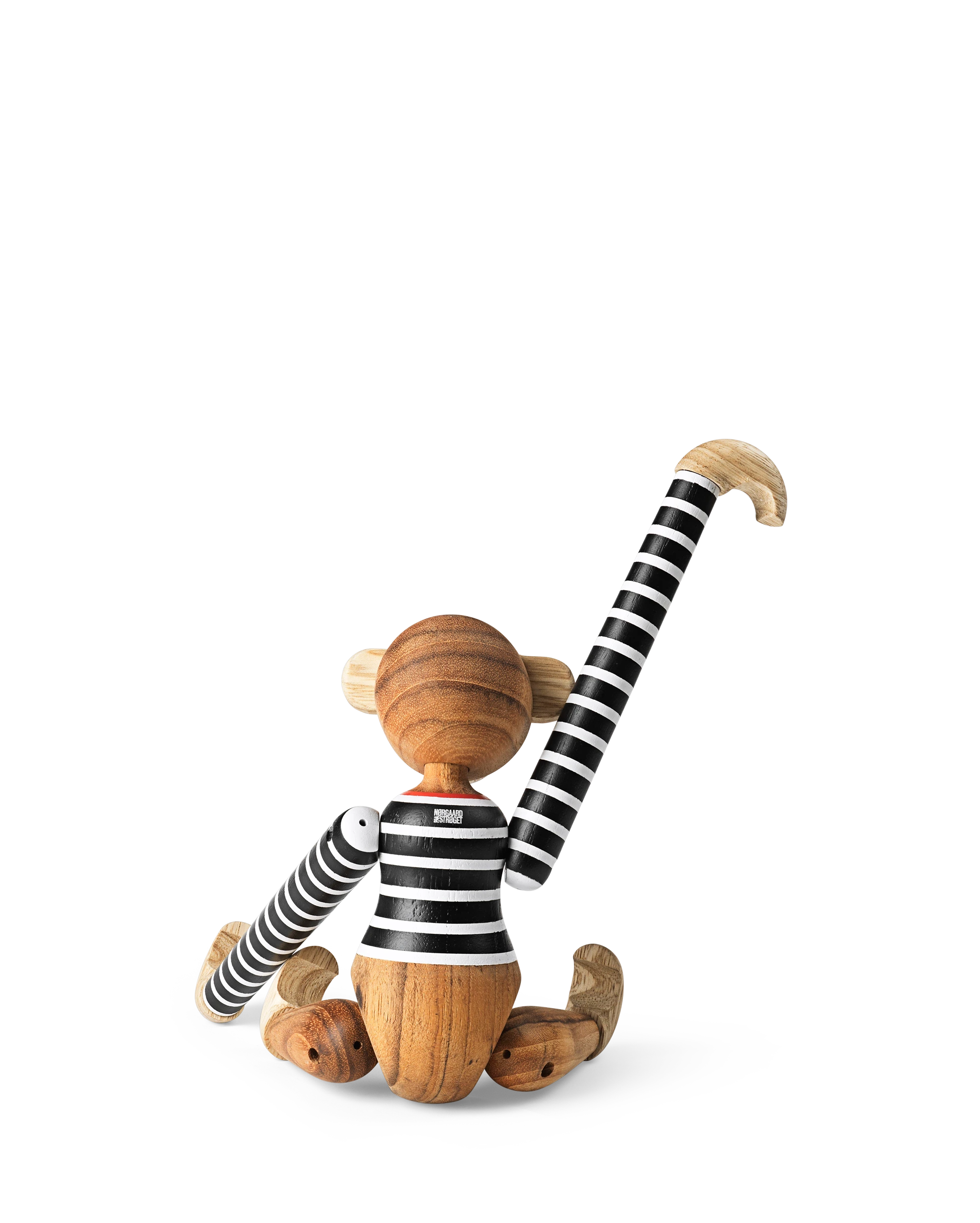 x Nørgaard paa Strøget Monkey small from Kay Bojesen in Black/White color, made of Wood
