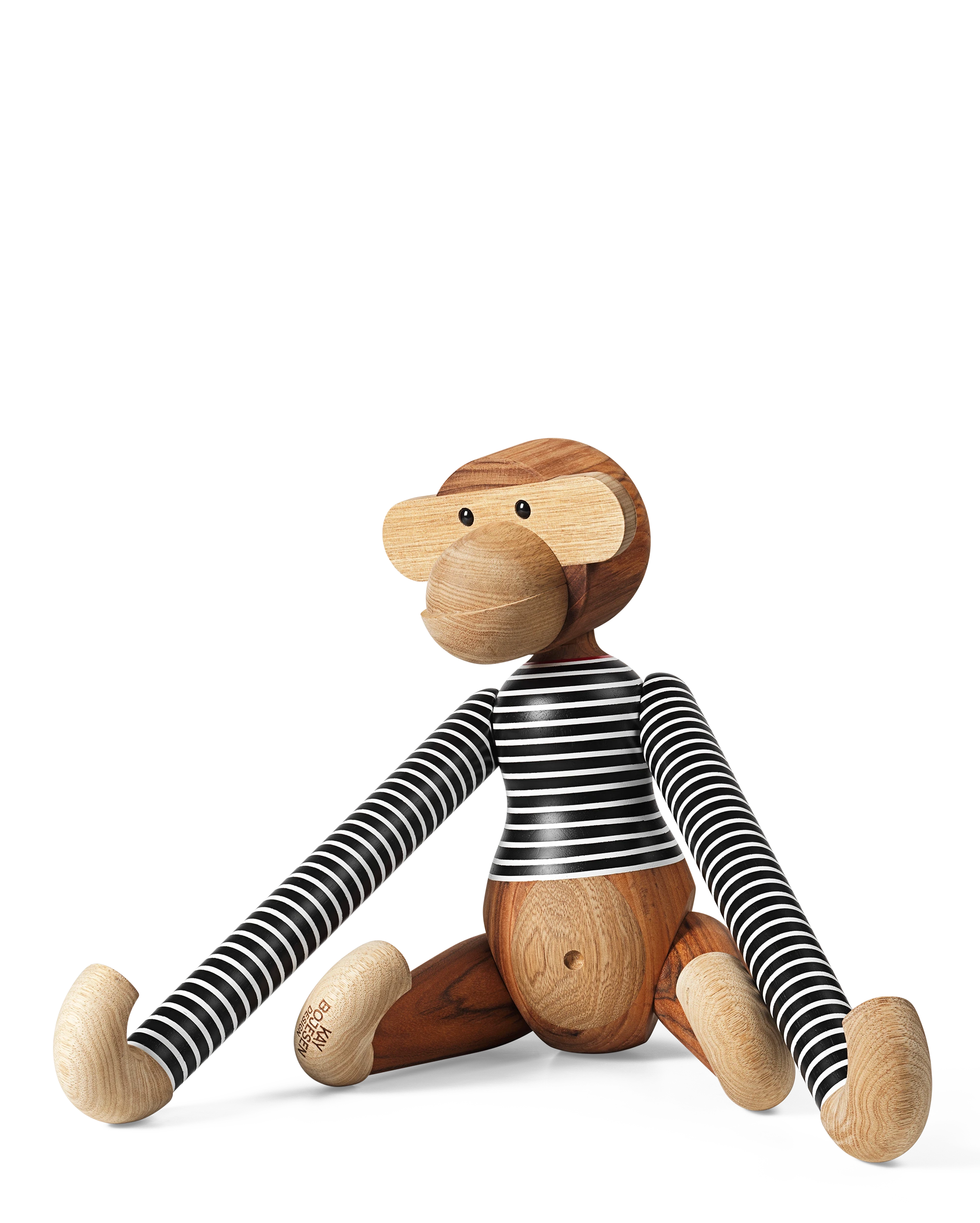 x Nørgaard paa Strøget Monkey large from Kay Bojesen in Black/White color, made of Wood