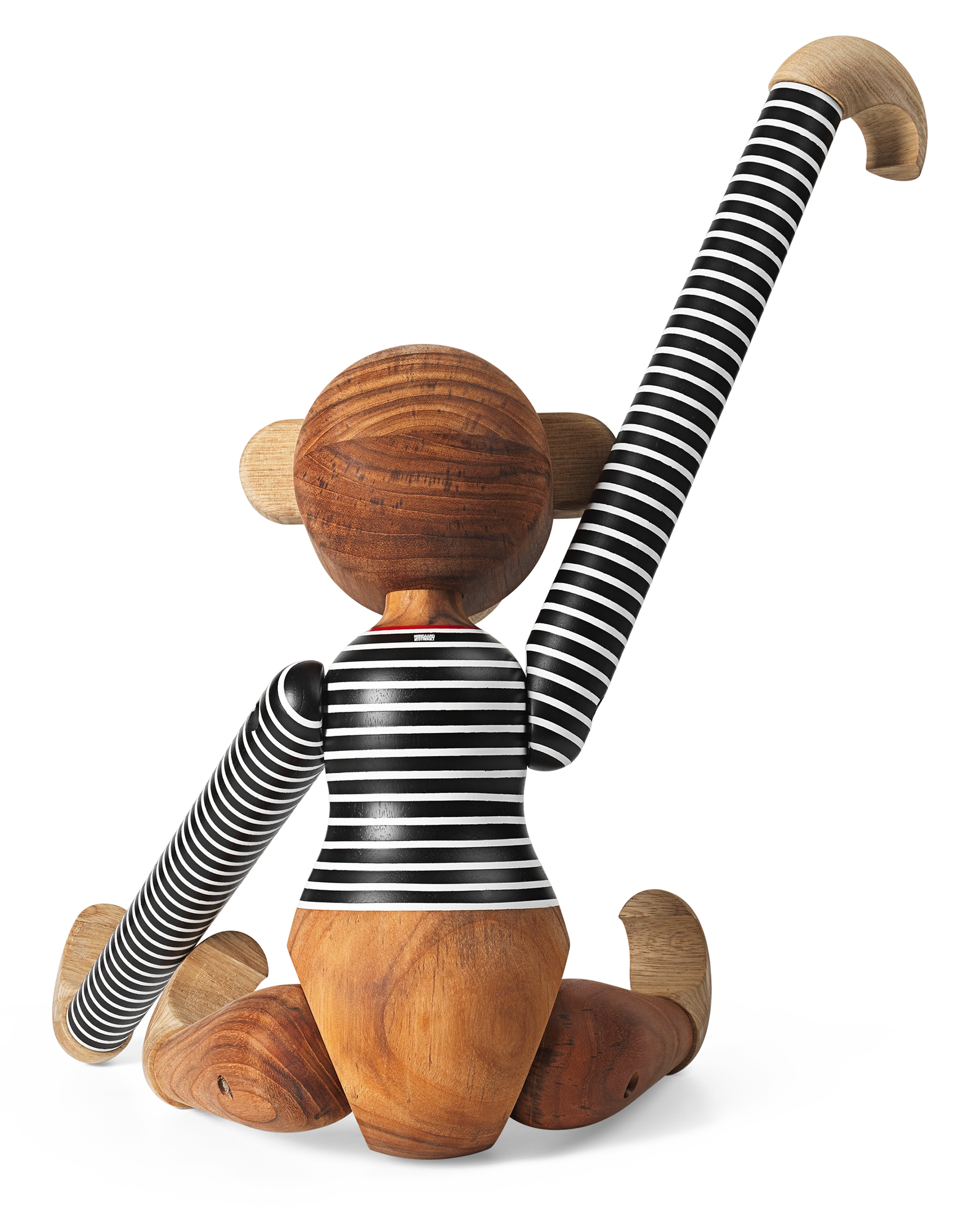 x Nørgaard paa Strøget Monkey large from Kay Bojesen in Black/White color, made of Wood