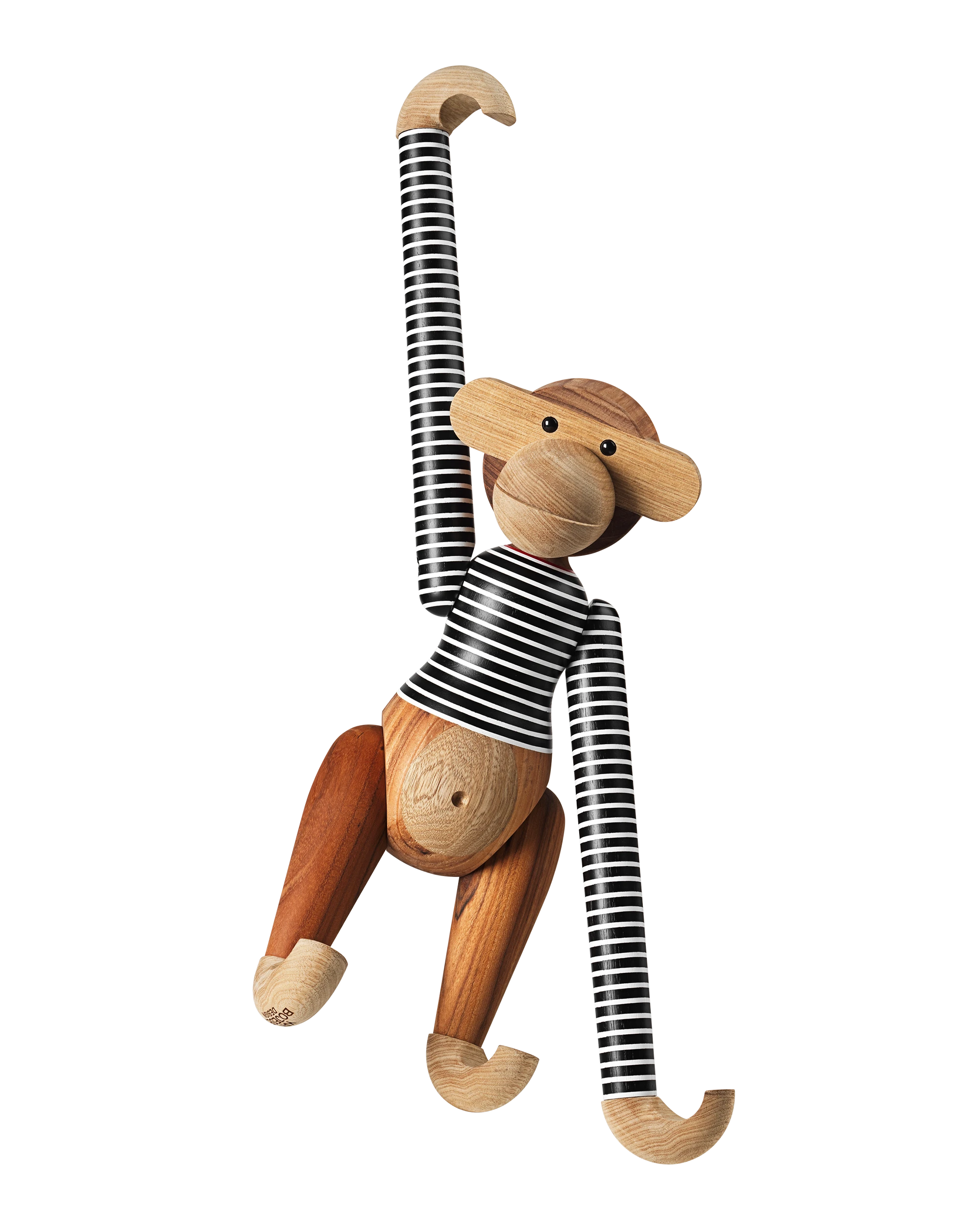 x Nørgaard paa Strøget Monkey large from Kay Bojesen in Black/White color, made of Wood