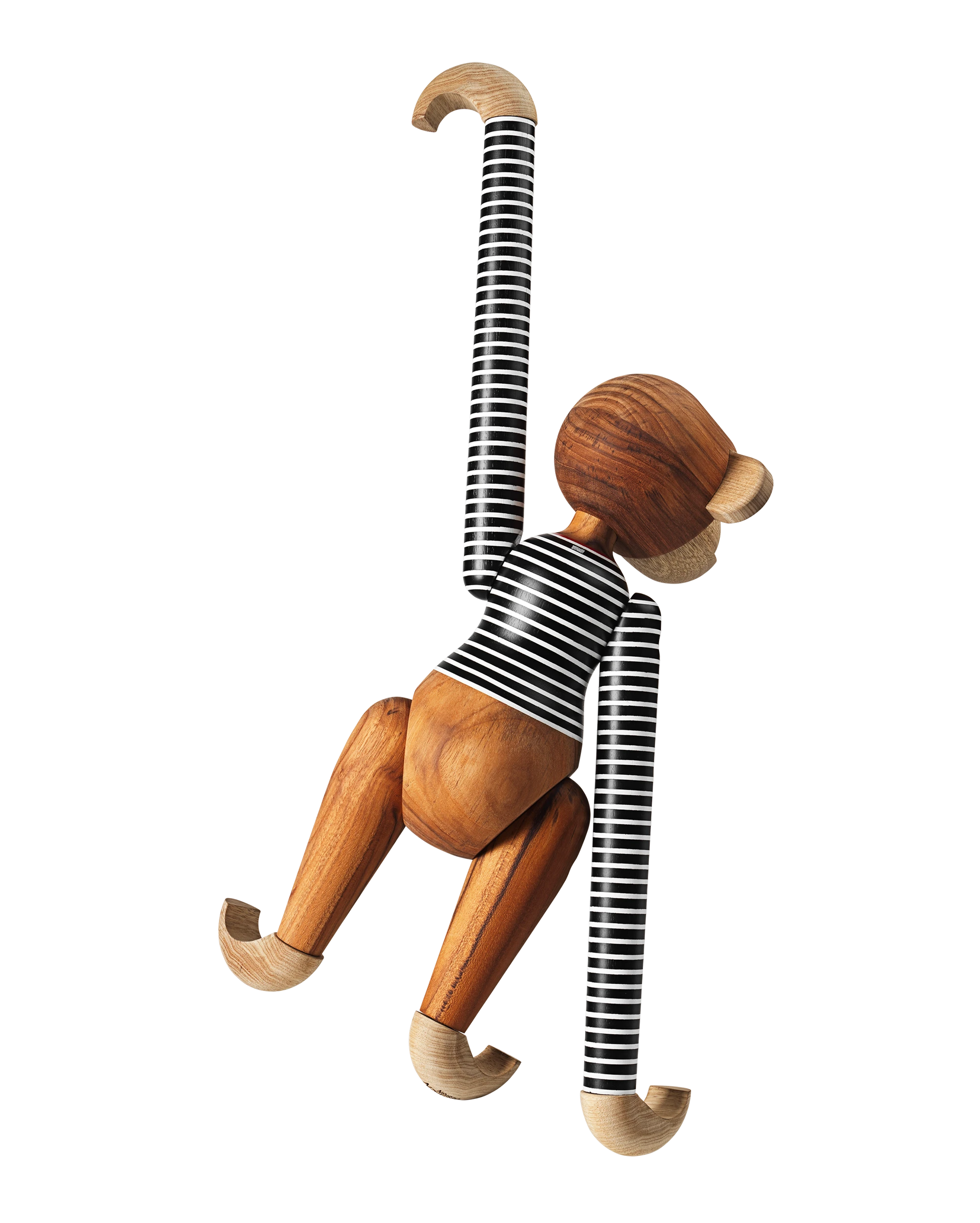 x Nørgaard paa Strøget Monkey large from Kay Bojesen in Black/White color, made of Wood