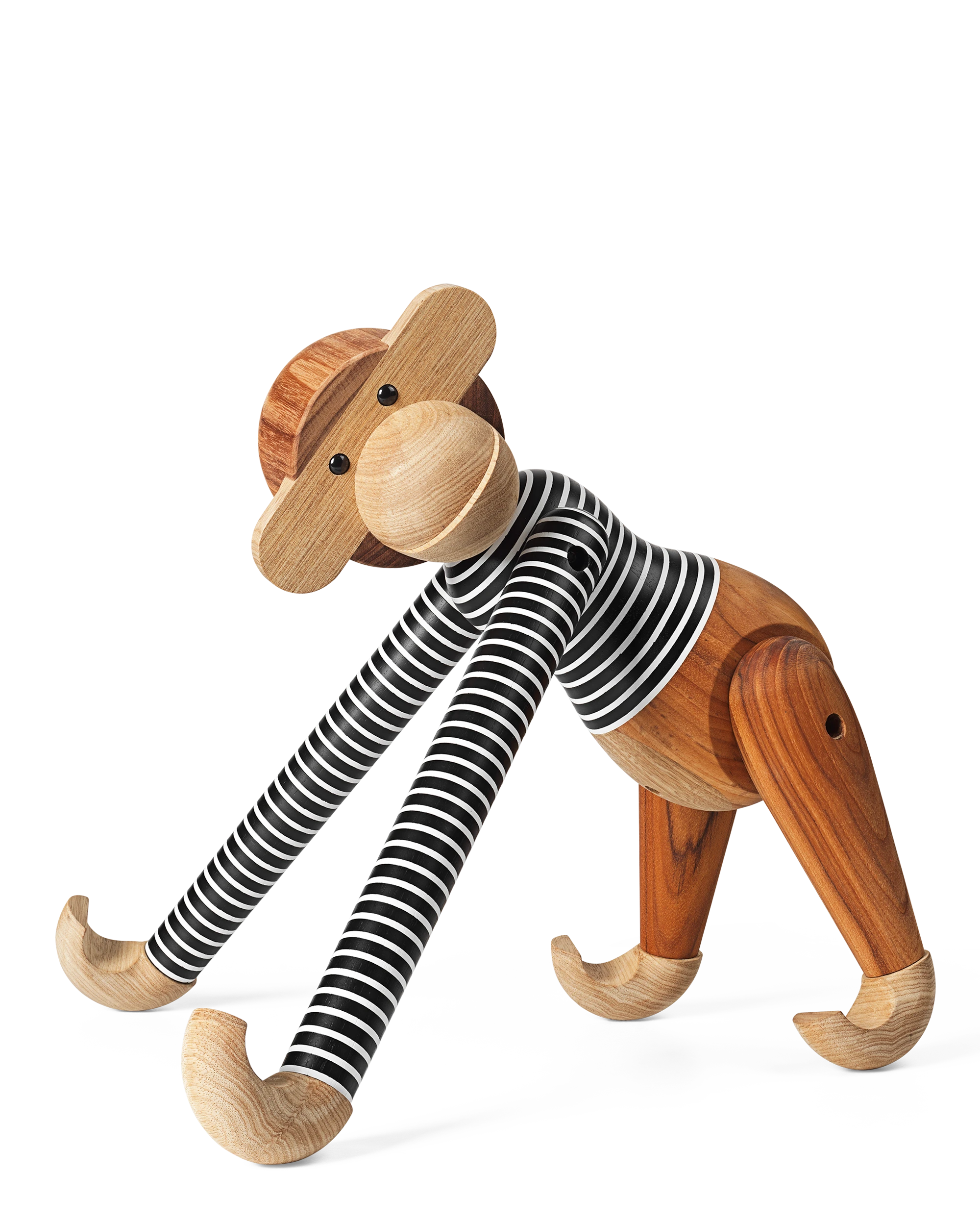 x Nørgaard paa Strøget Monkey large from Kay Bojesen in Black/White color, made of Wood