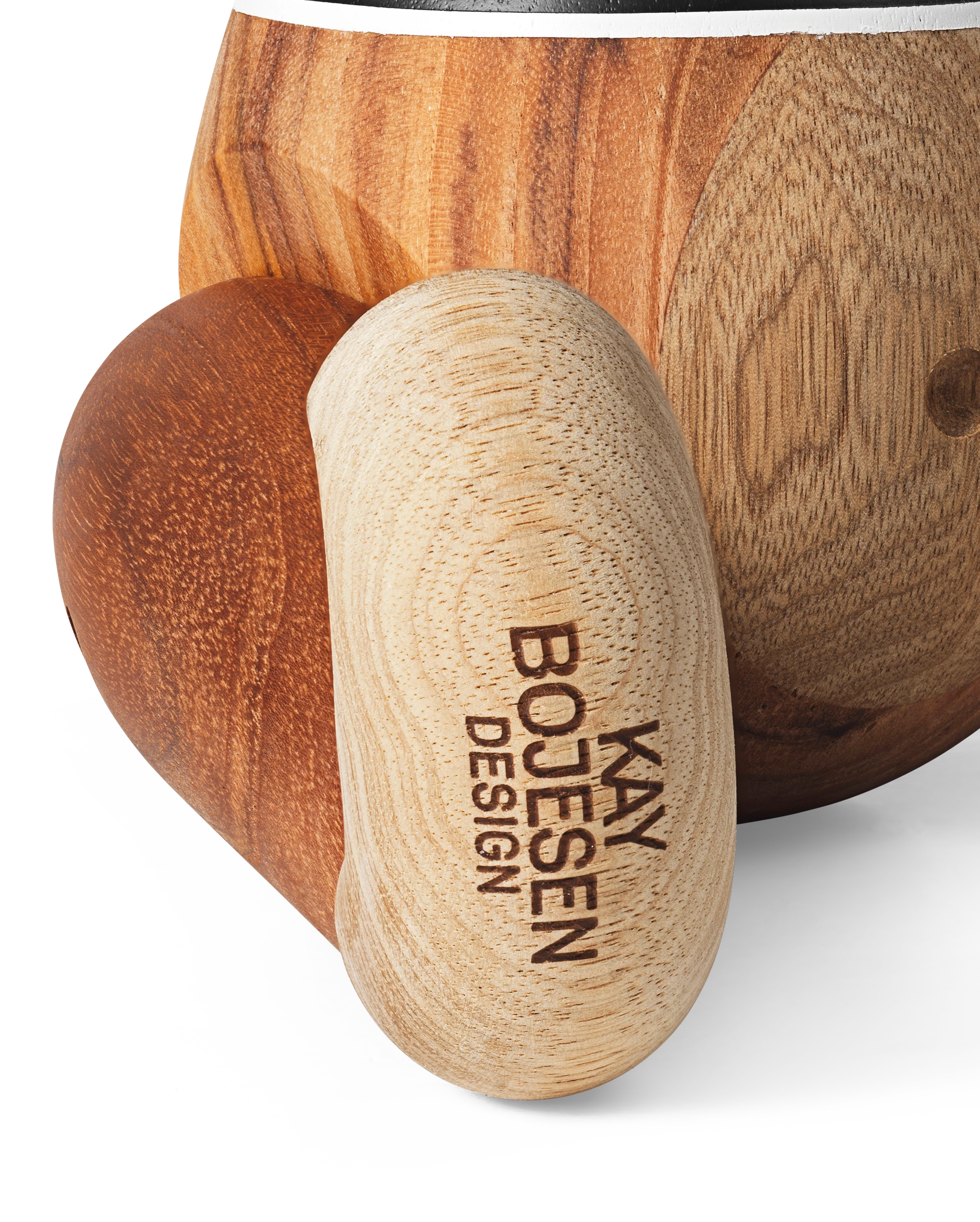 x Nørgaard paa Strøget Monkey large from Kay Bojesen in Black/White color, made of Wood