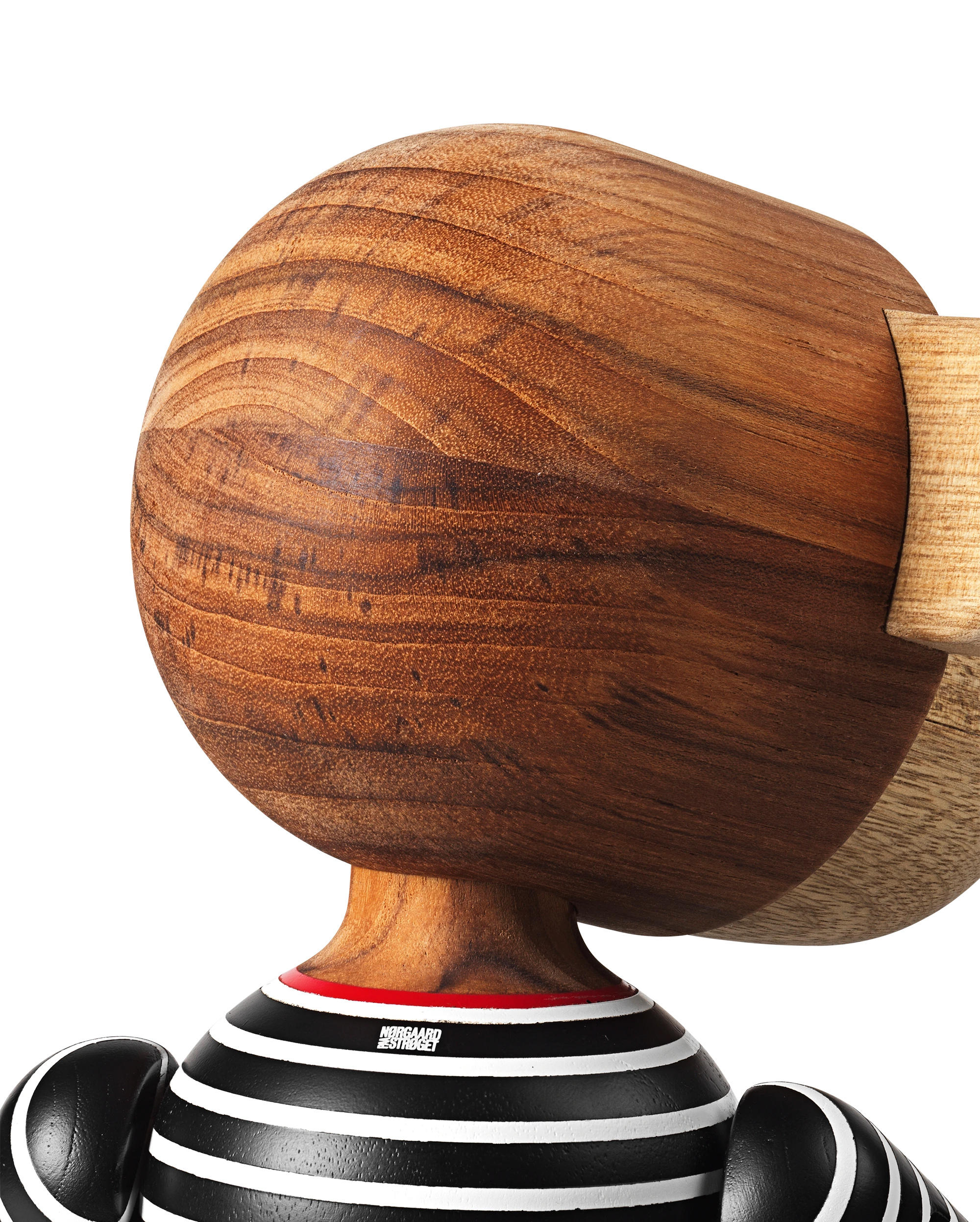 x Nørgaard paa Strøget Affe gross von Kay Bojesen in der Farbe Schwarz/Weiss, hergestellt aus Holz