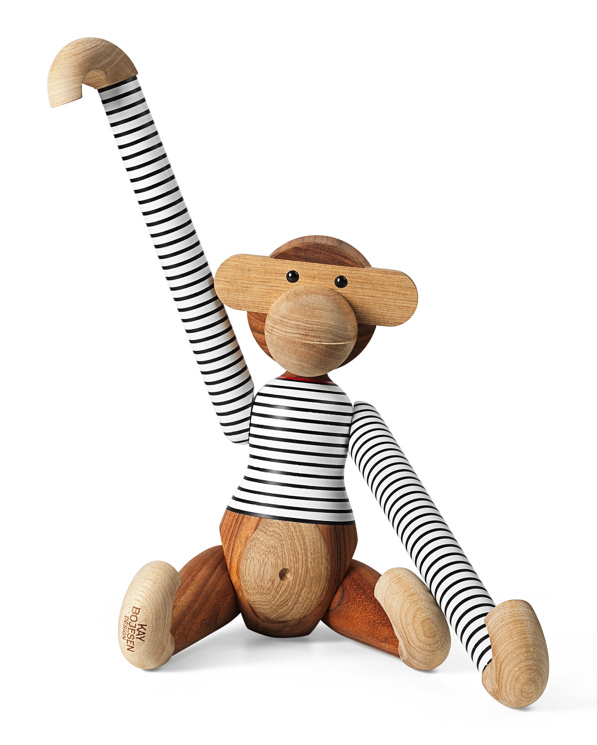 x Nørgaard paa Strøget Monkey large from Kay Bojesen in White/Black color, made of Wood