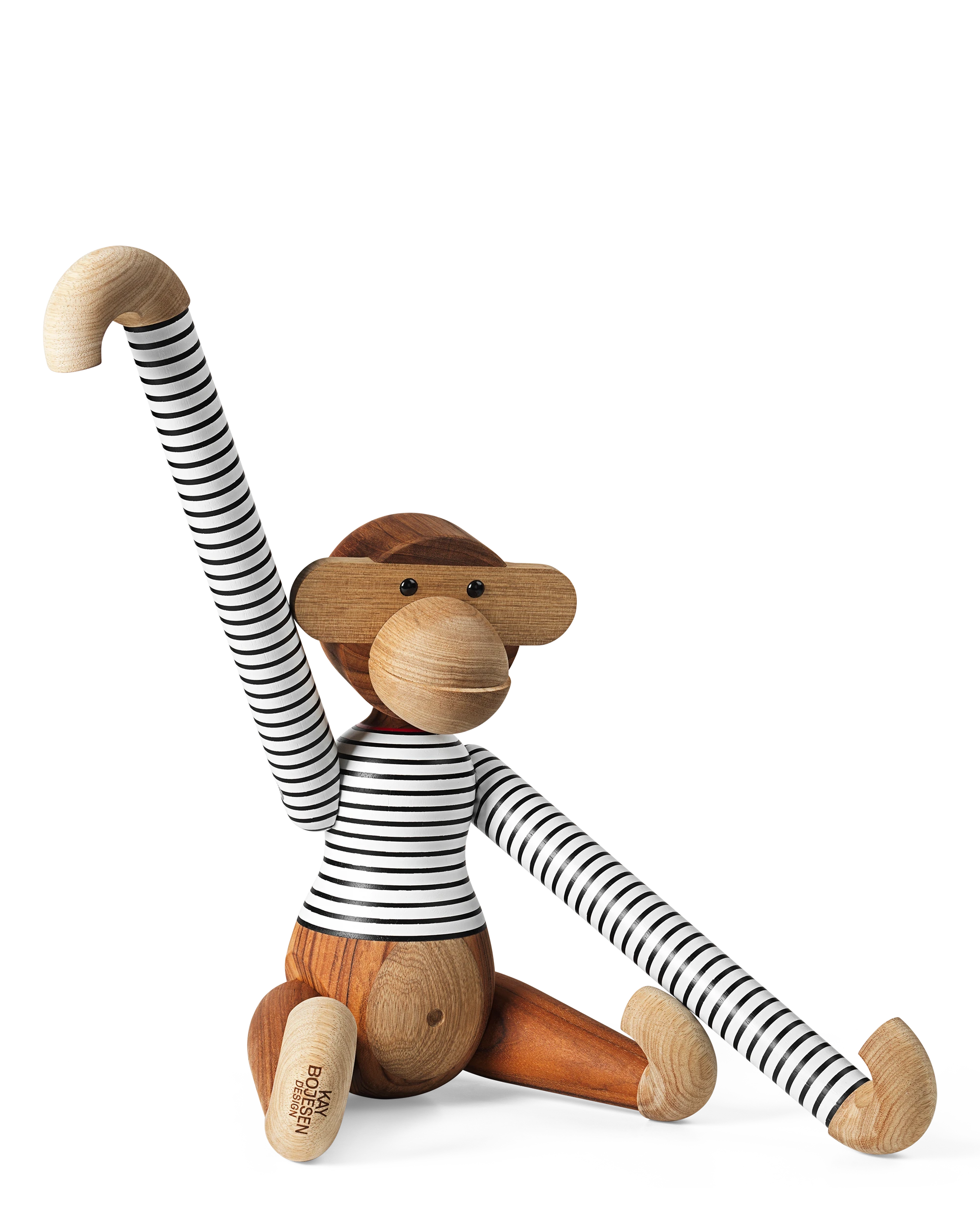 x Nørgaard paa Strøget Monkey large from Kay Bojesen in White/Black color, made of Wood