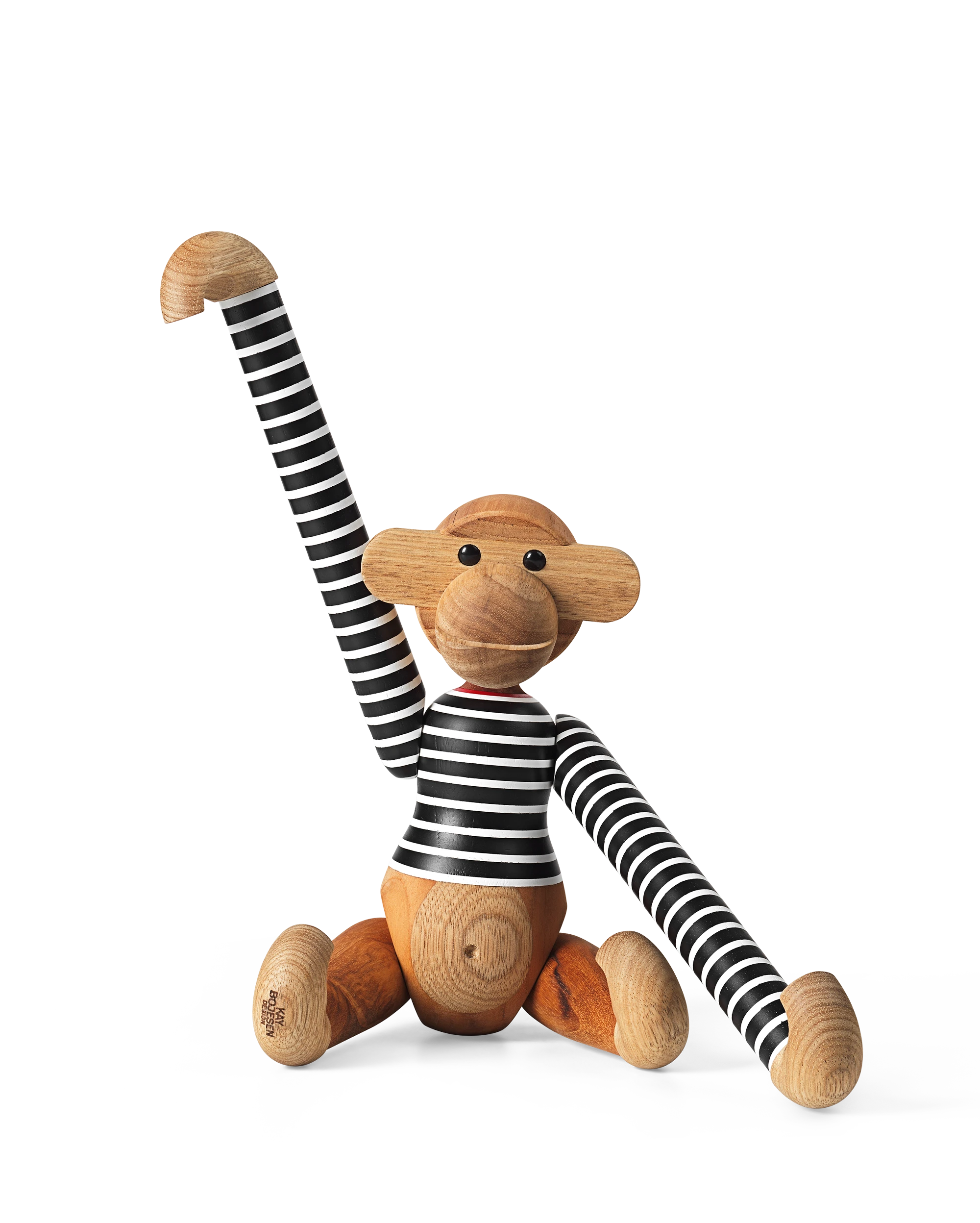 x Nørgaard paa Strøget Abe mellem fra Kay Bojesen i farven Sort/Hvid, lavet af Træ