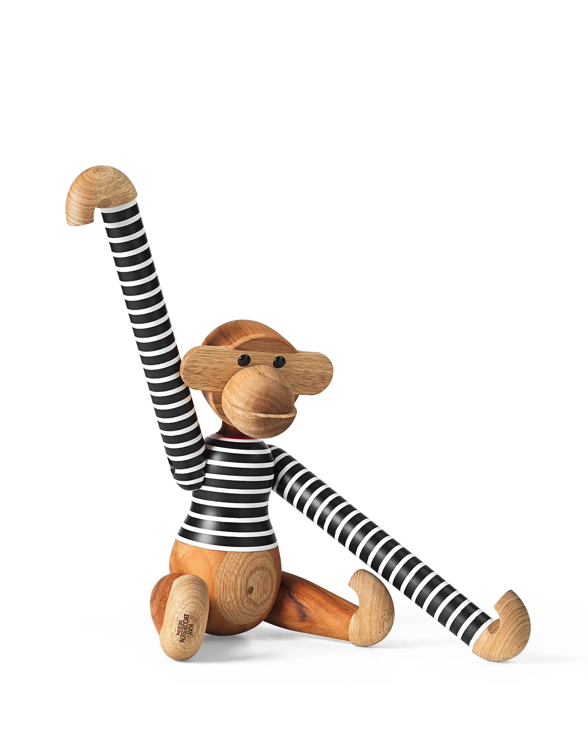 x Nørgaard paa Strøget Monkey medium from Kay Bojesen in Black/White color, made of Wood