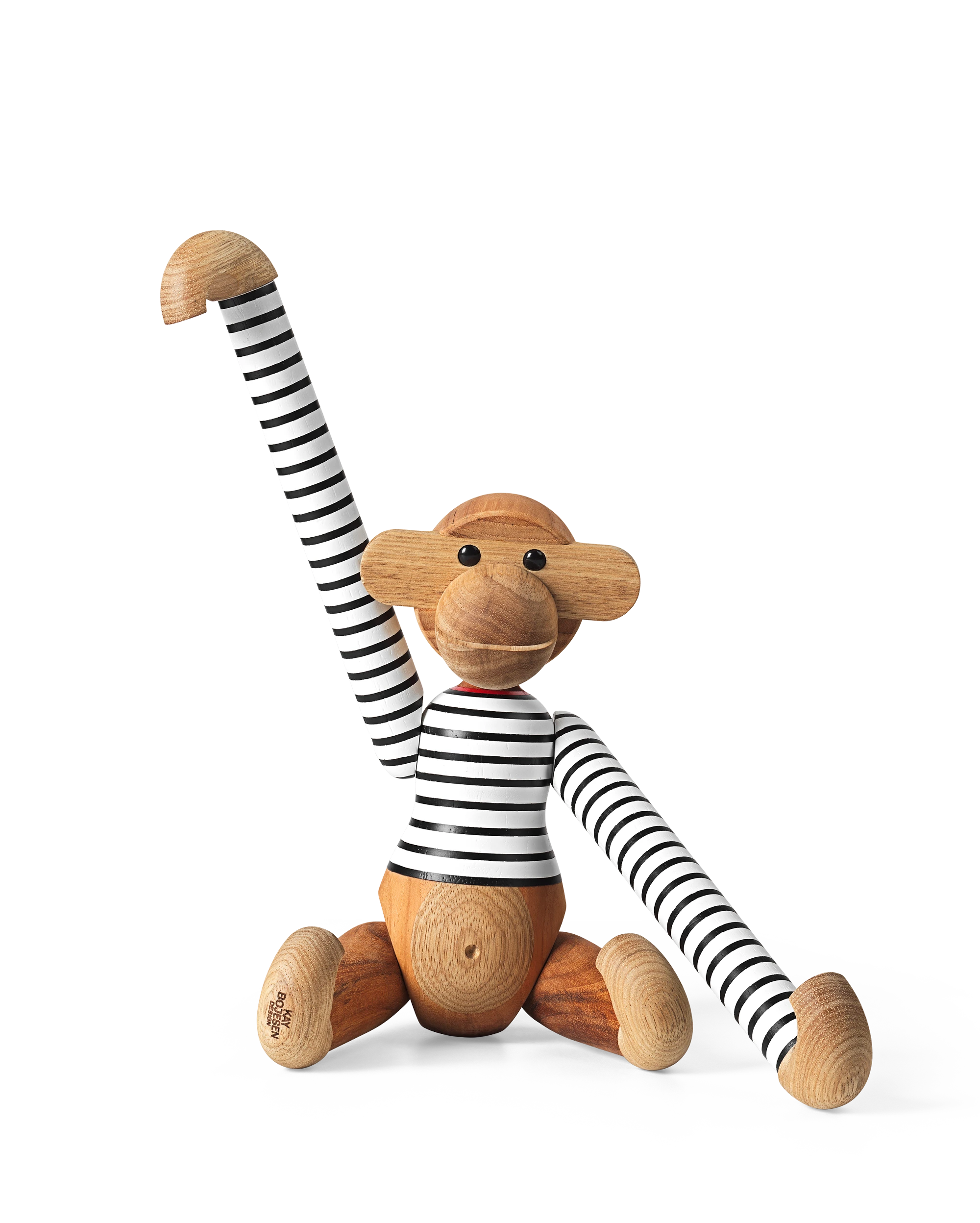 x Nørgaard paa Strøget Monkey medium from Kay Bojesen in White/Black color, made of Wood
