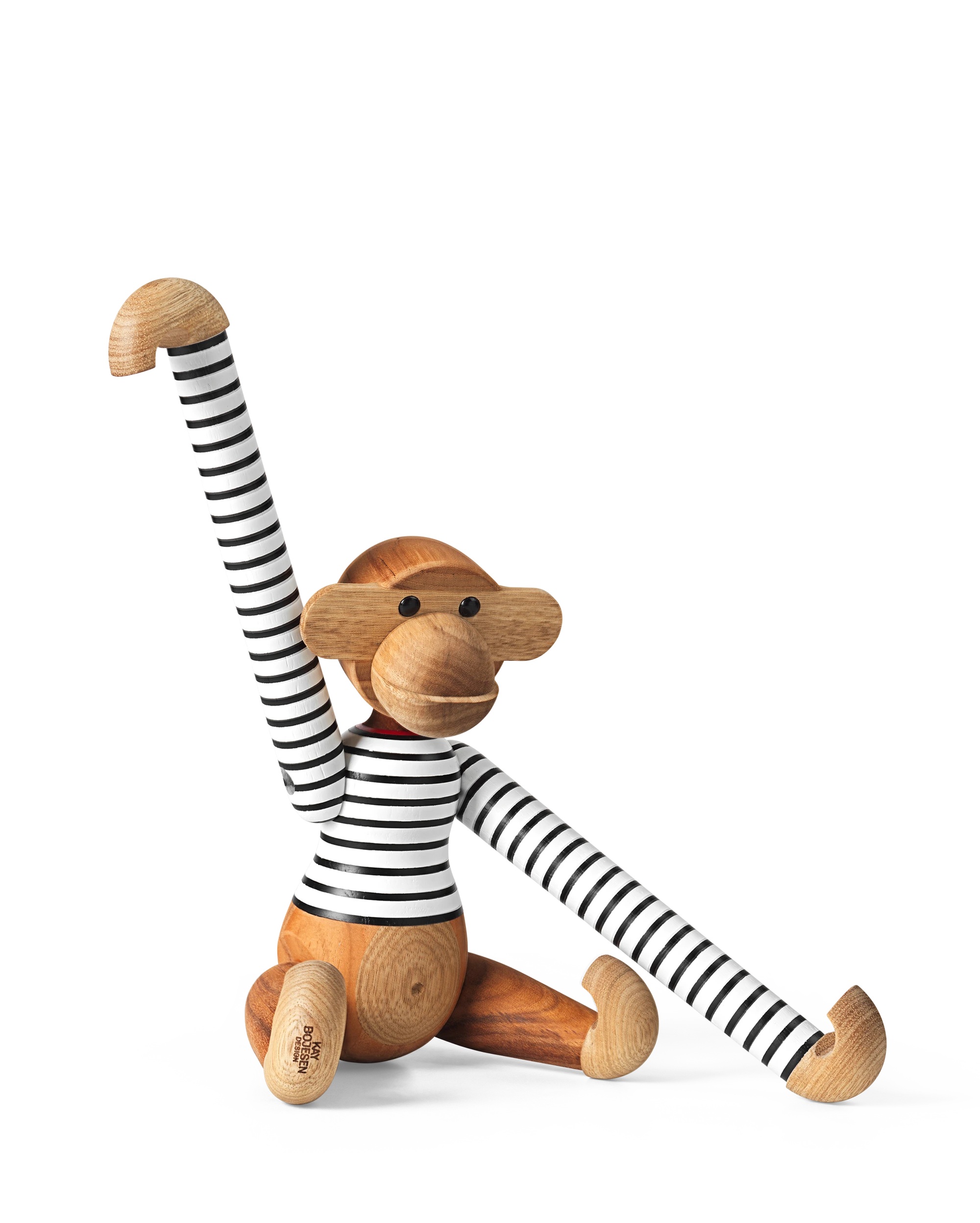 x Nørgaard paa Strøget Monkey medium from Kay Bojesen in White/Black color, made of Wood