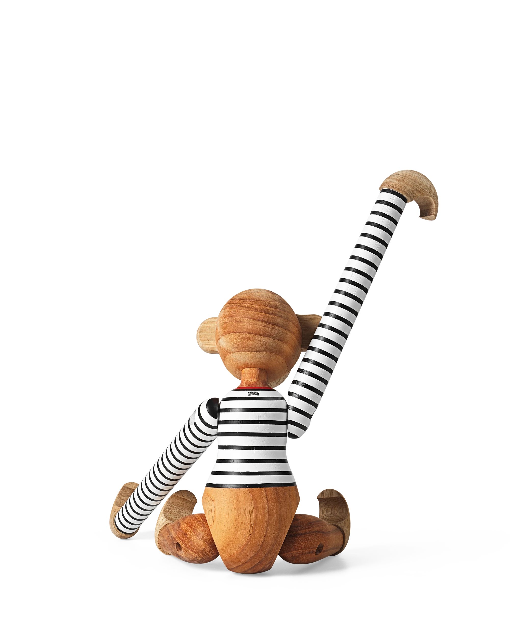 x Nørgaard paa Strøget Monkey medium from Kay Bojesen in White/Black color, made of Wood
