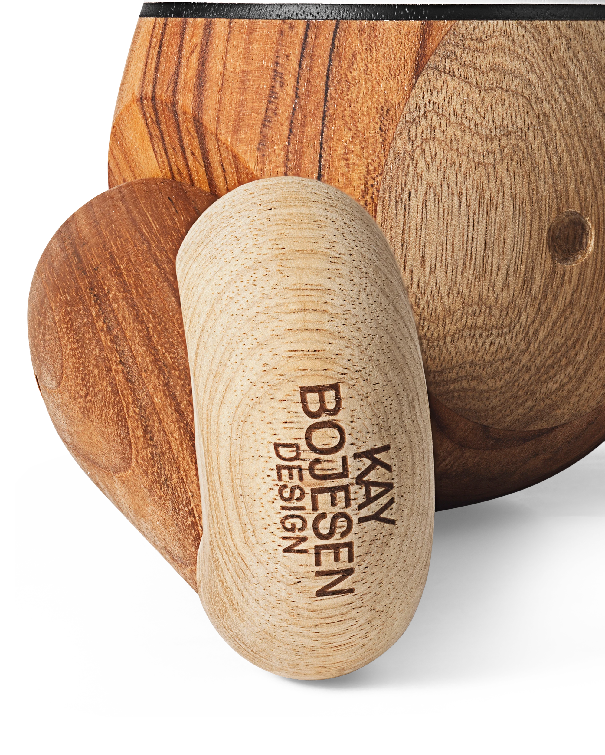 x Nørgaard paa Strøget Abe stor fra Kay Bojesen i farven Hvid/Sort, lavet af Træ