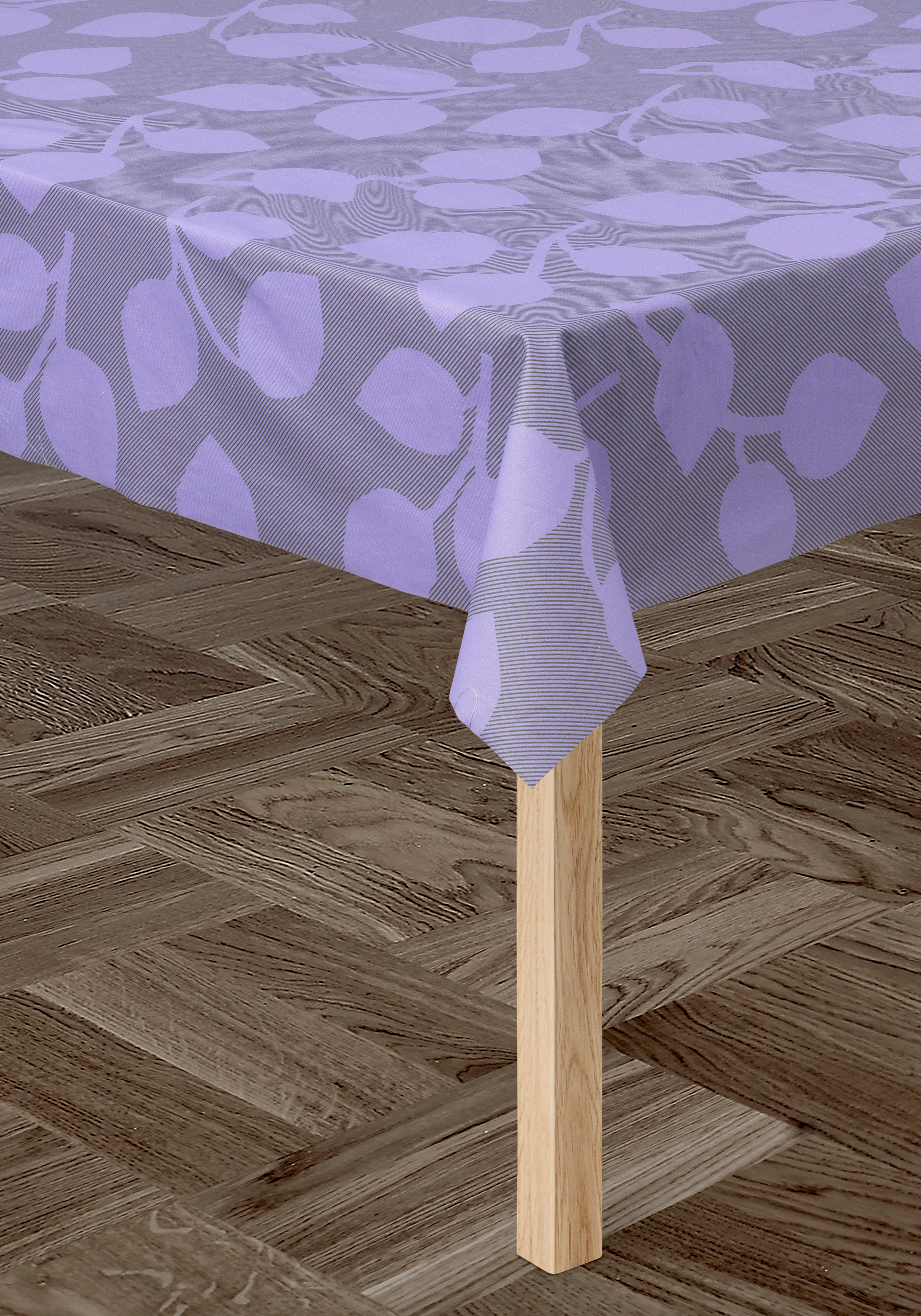 Outdoor Natura Acrylic tablecloth W140 cm from Rosendahl in Green/Lavender color, made of Cotton