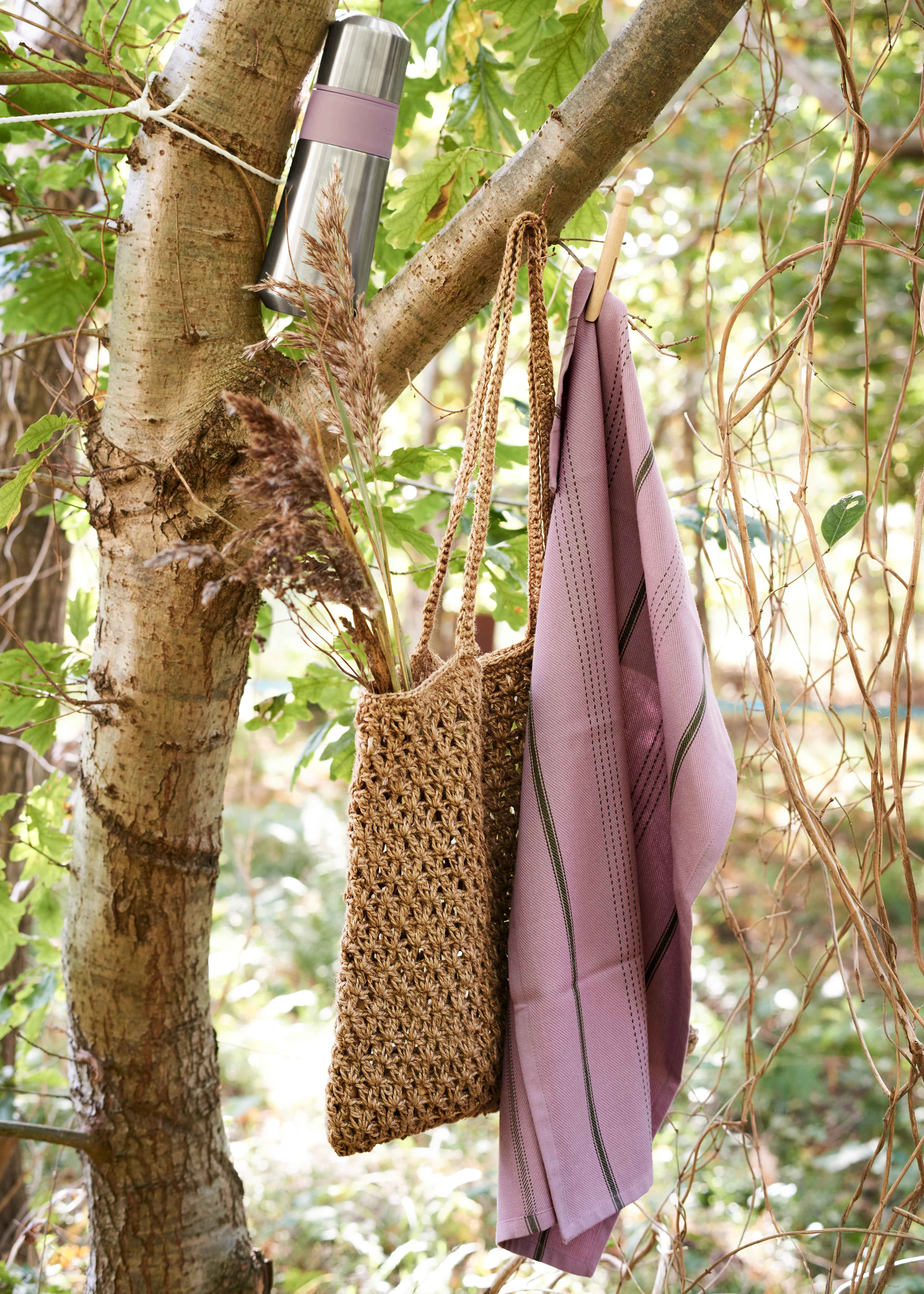 Beta Teatowel 50x70 cm from Rosendahl in Lavender color, made of Cotton