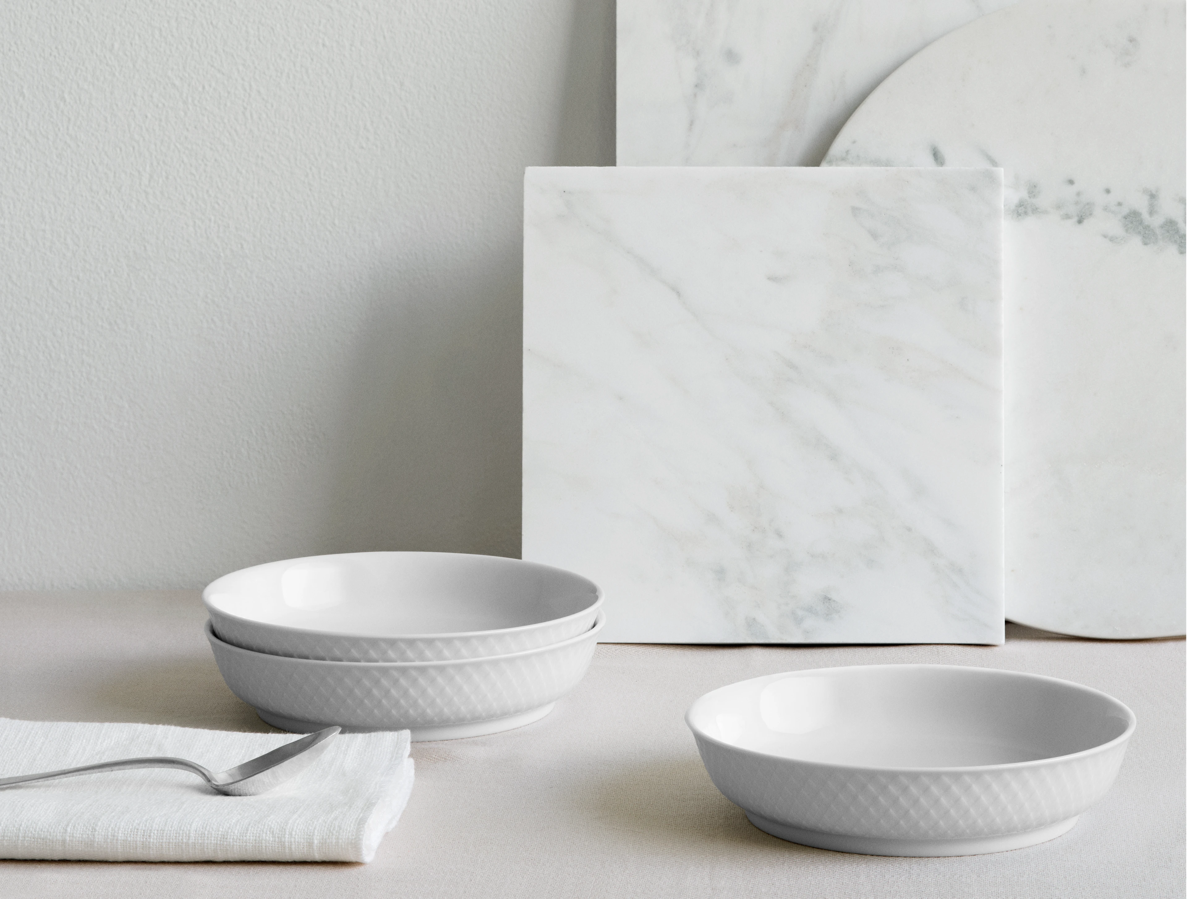 Lyngby Porcelæn Dessertteller Ø16 cm in Weiss
