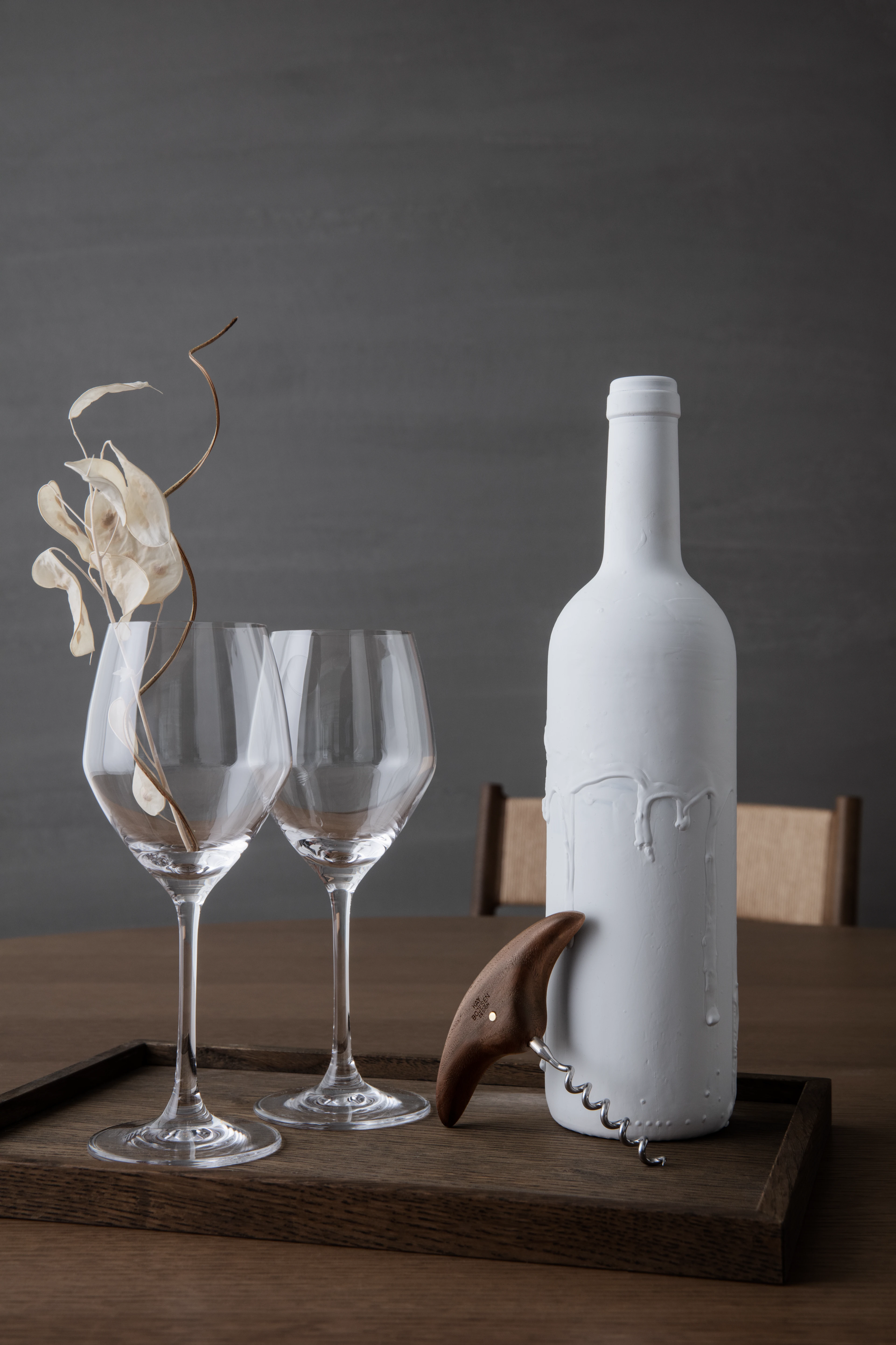 Korkenzieher H11 von Kay Bojesen in der Farbe Walnuss, hergestellt aus Holz