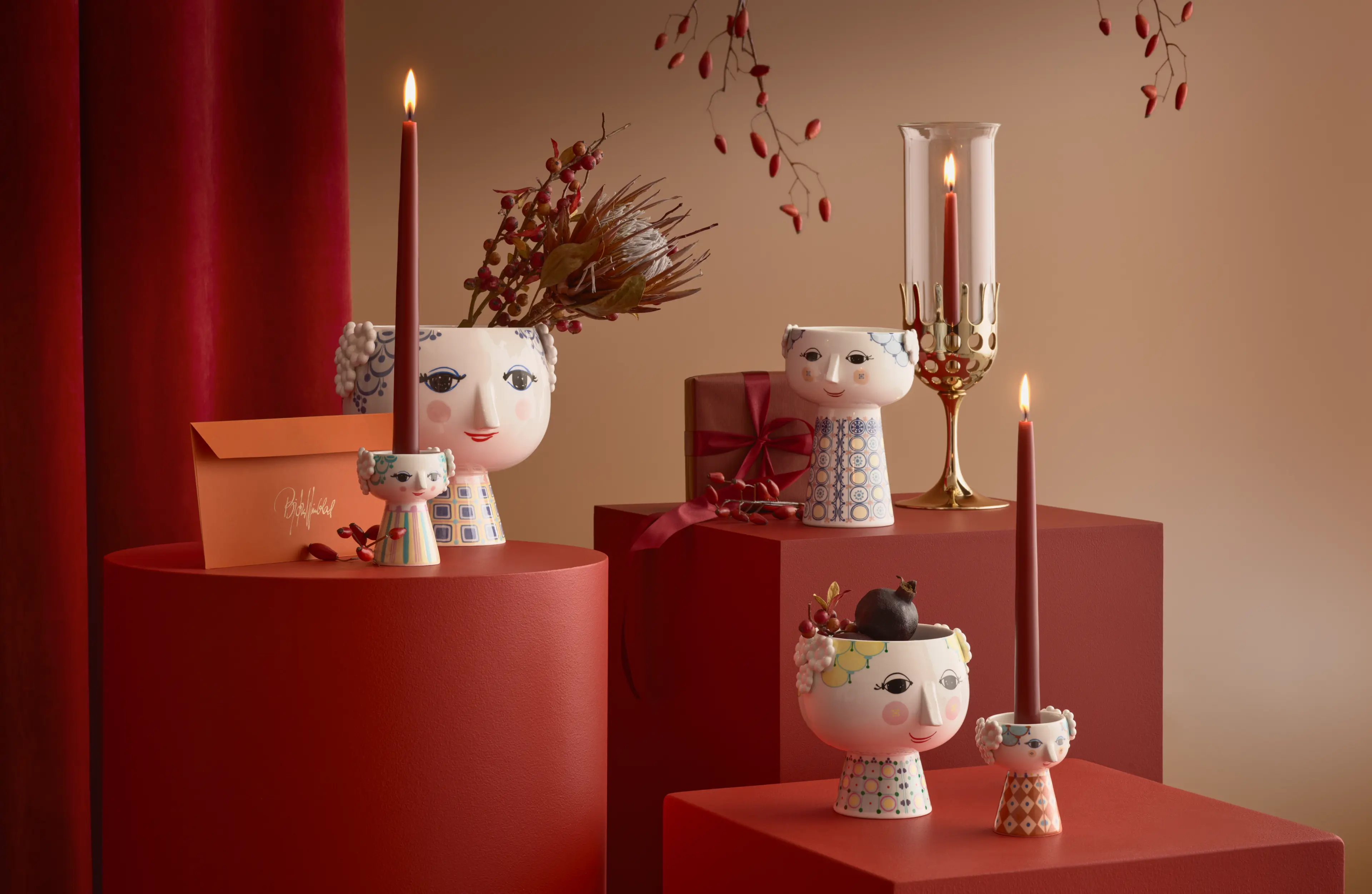 Lysestager og vaser, Eva, Bjørn Wiinblad