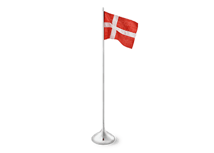 Table flag Danish H35 cm