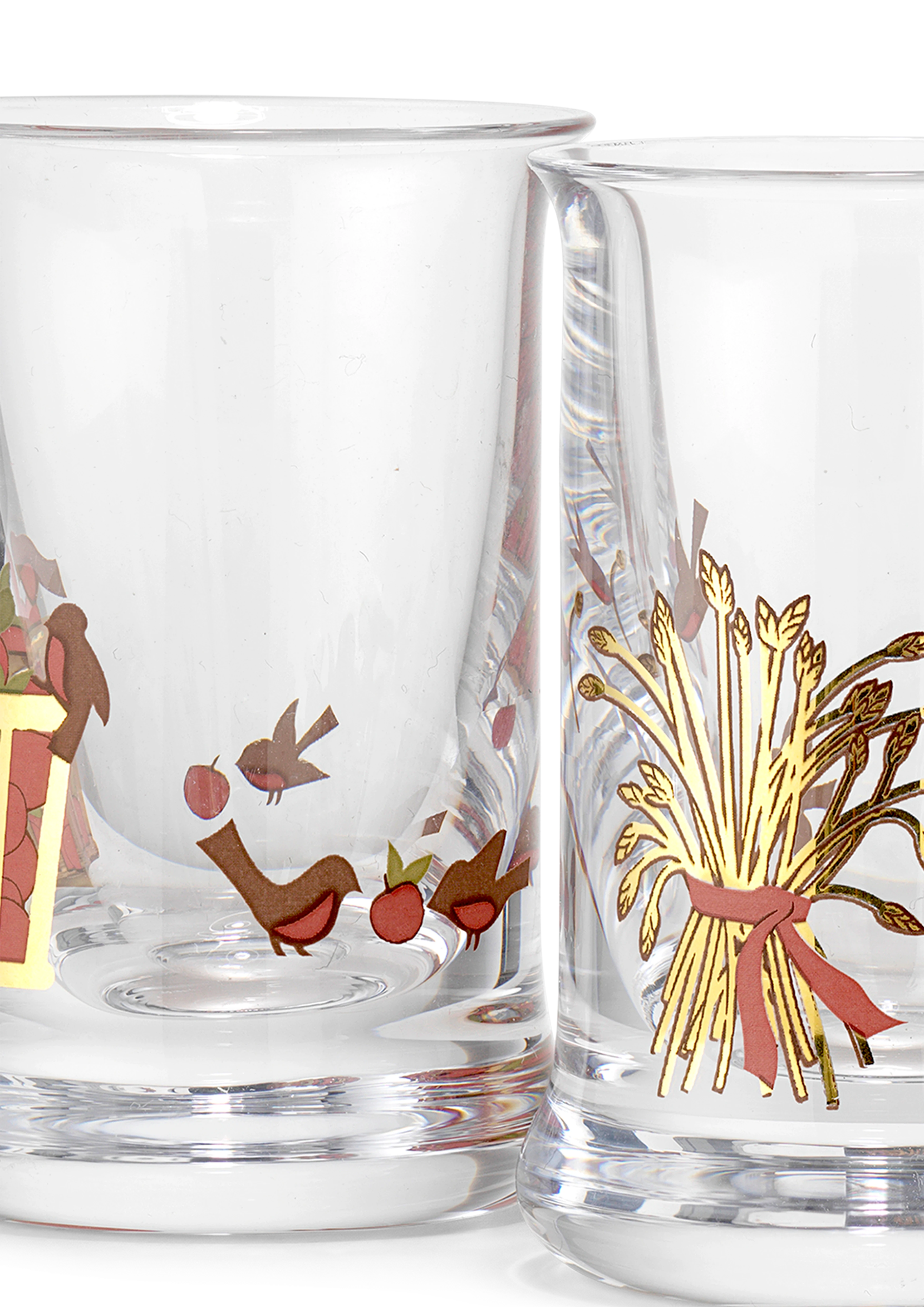 Juledrammeglass 2022 3 cl 2 stk. fra Holmegaard i fargen Multi, laget av Glass