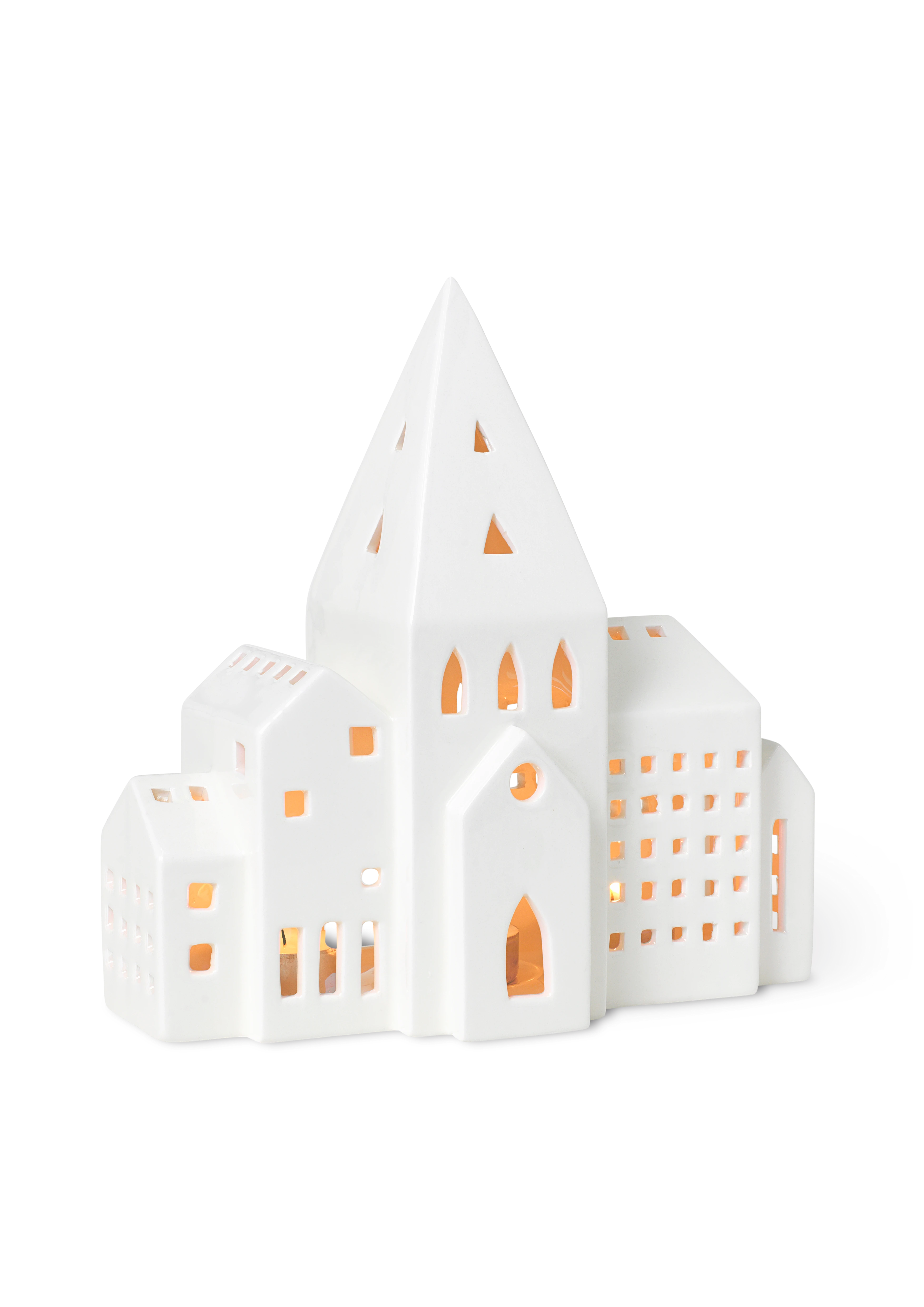 Lighthouse City H21 from Kähler in White color, made of Ceramics