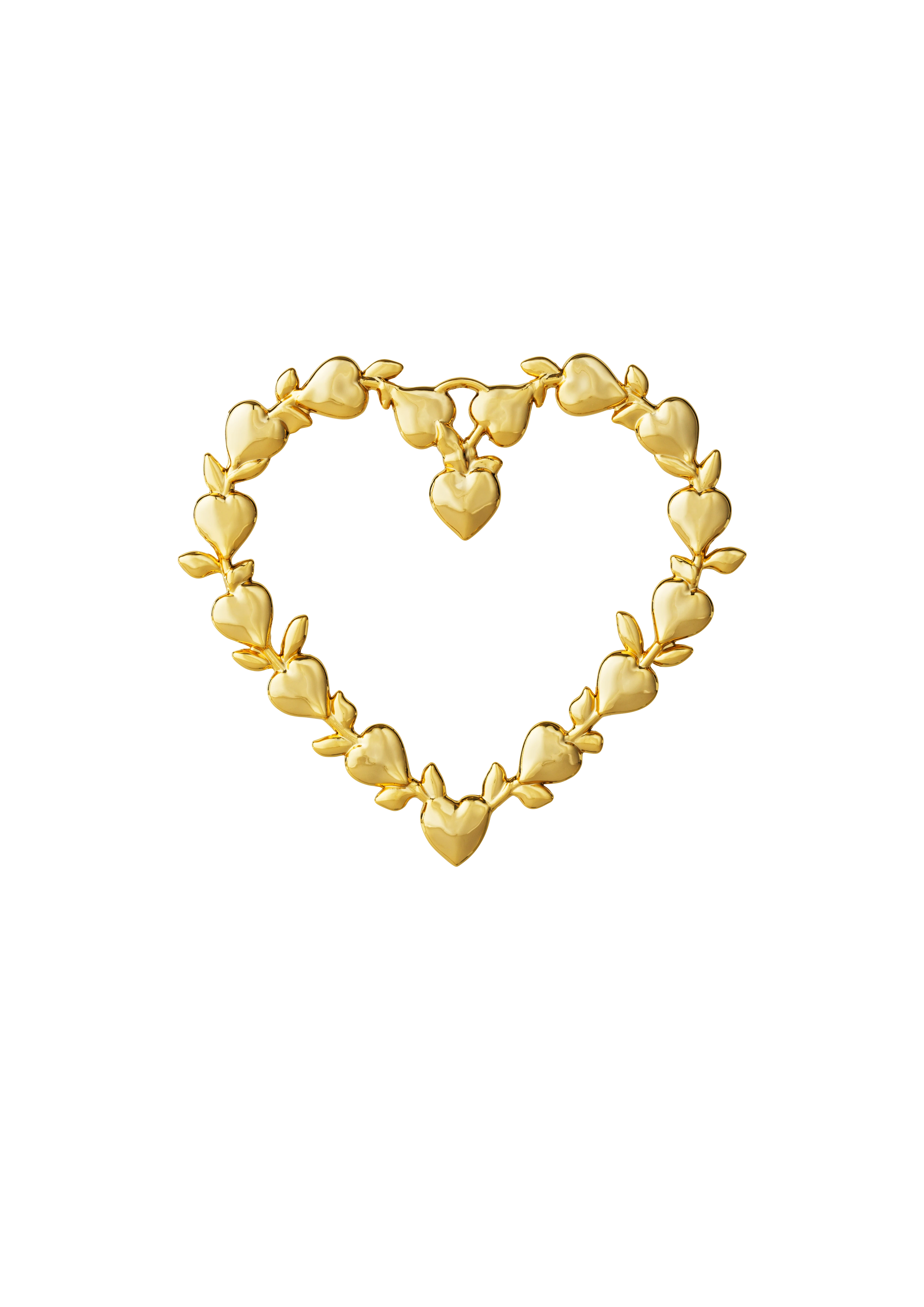 Leaf Heart H7 fra Rosendahl i fargen Forgylt, laget av Metall