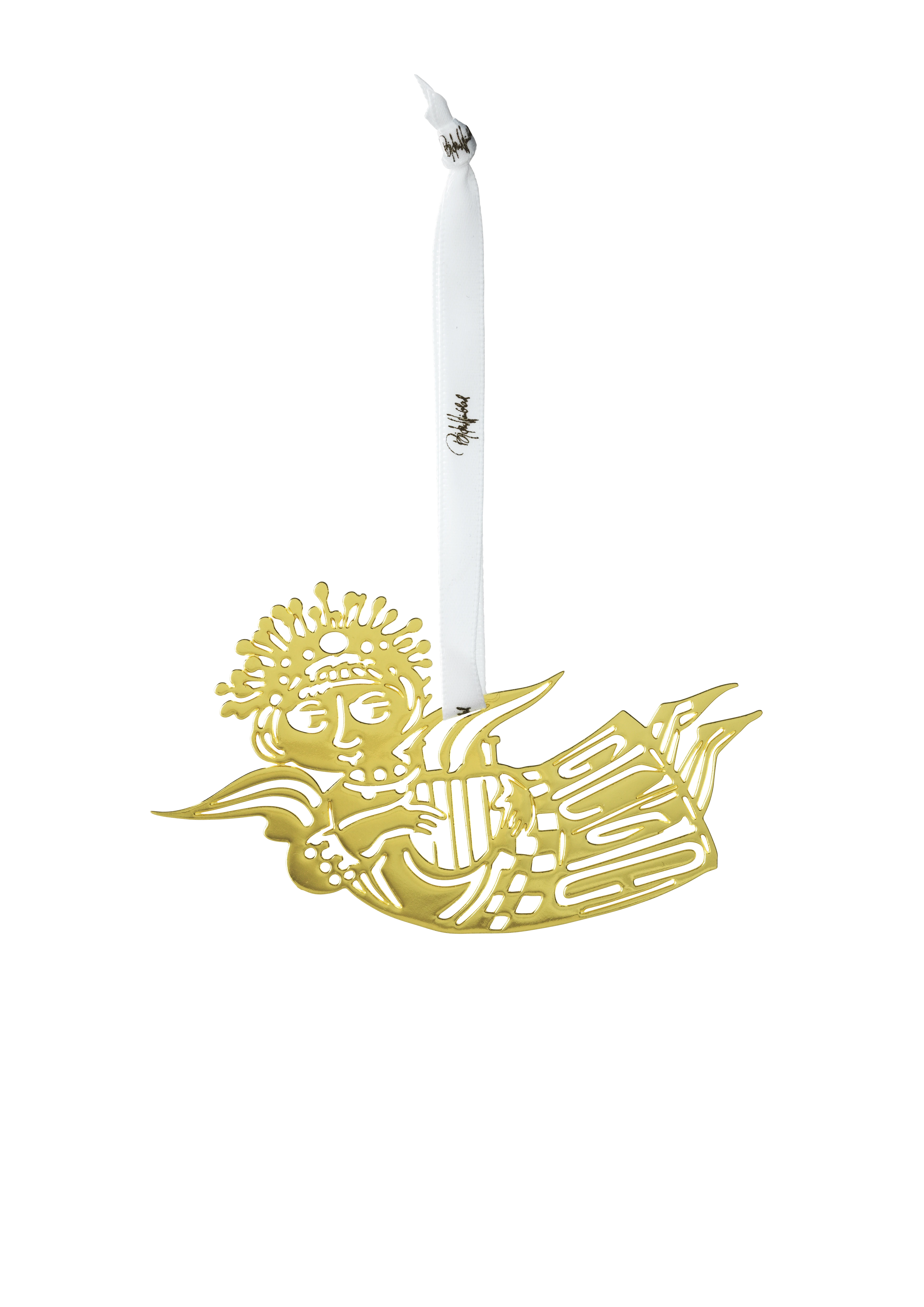 Musikengel silhuet H6.5 3 stk. fra Bjørn Wiinblad i farven Forgyldt, lavet af Metal