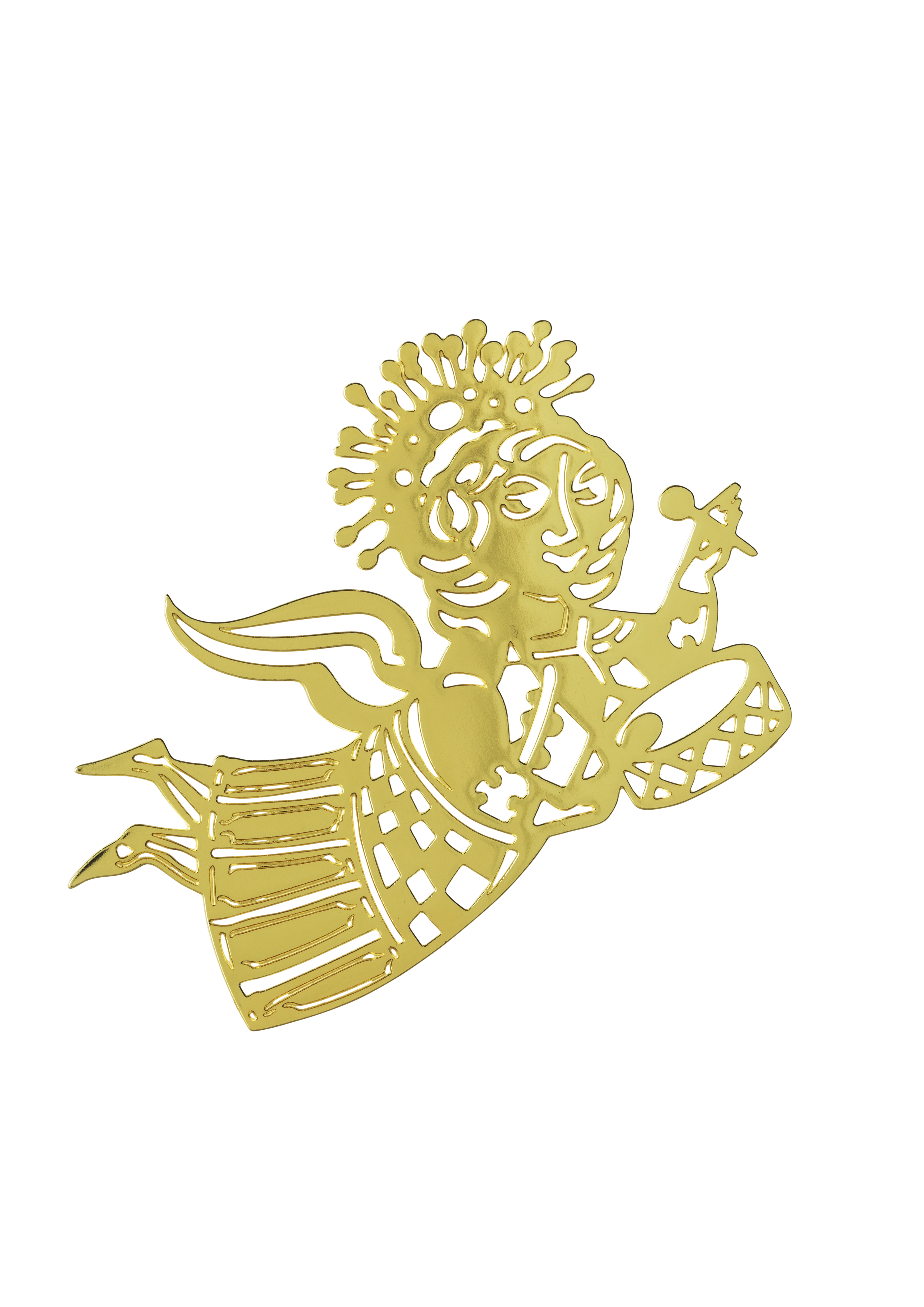 Musikengel silhuet H6.5 3 stk. fra Bjørn Wiinblad i farven Forgyldt, lavet af Metal