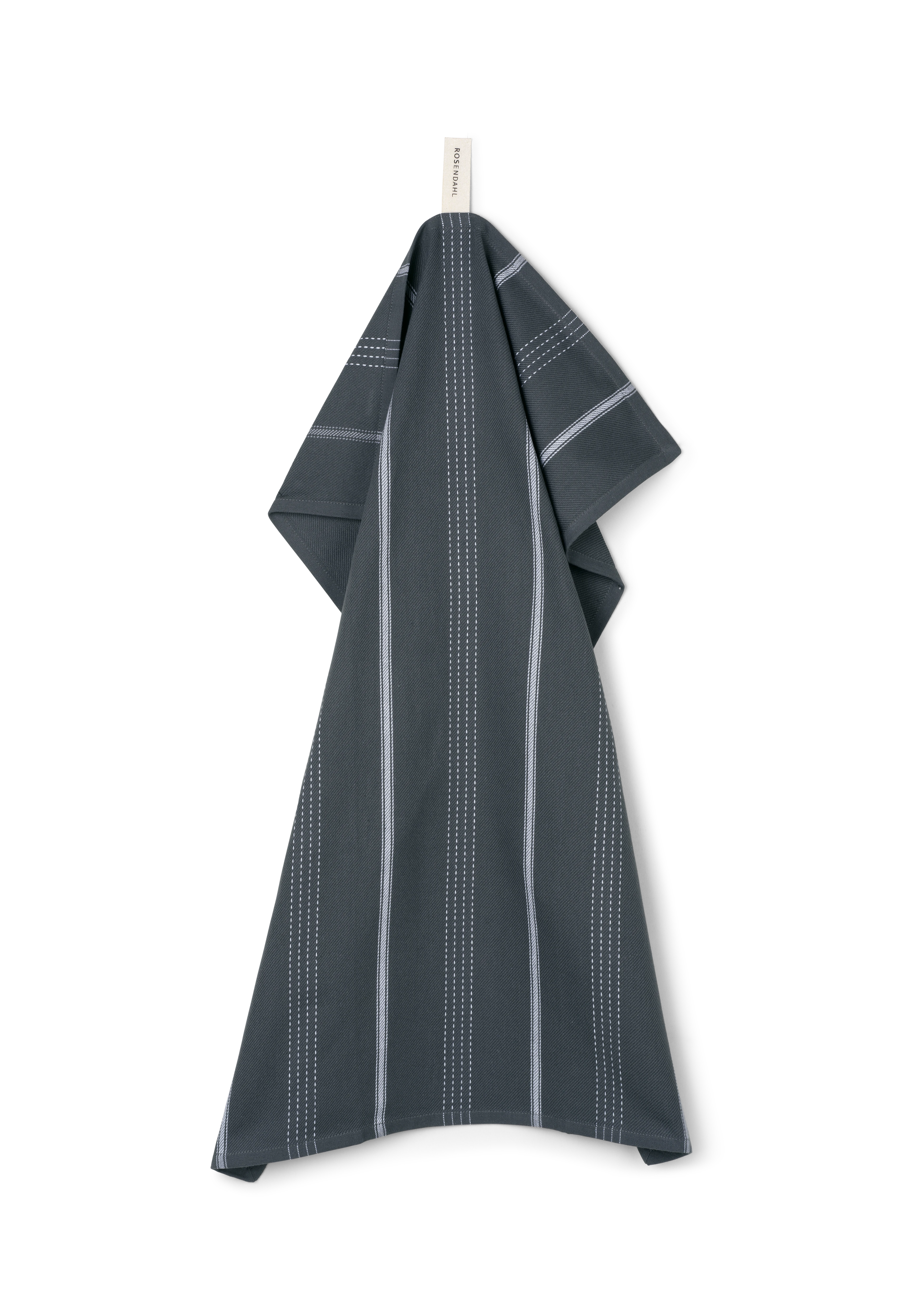 Beta Kökshandduk 50x70 cm från Rosendahl i färgen Mörkgrå, tillverkad av Bomull