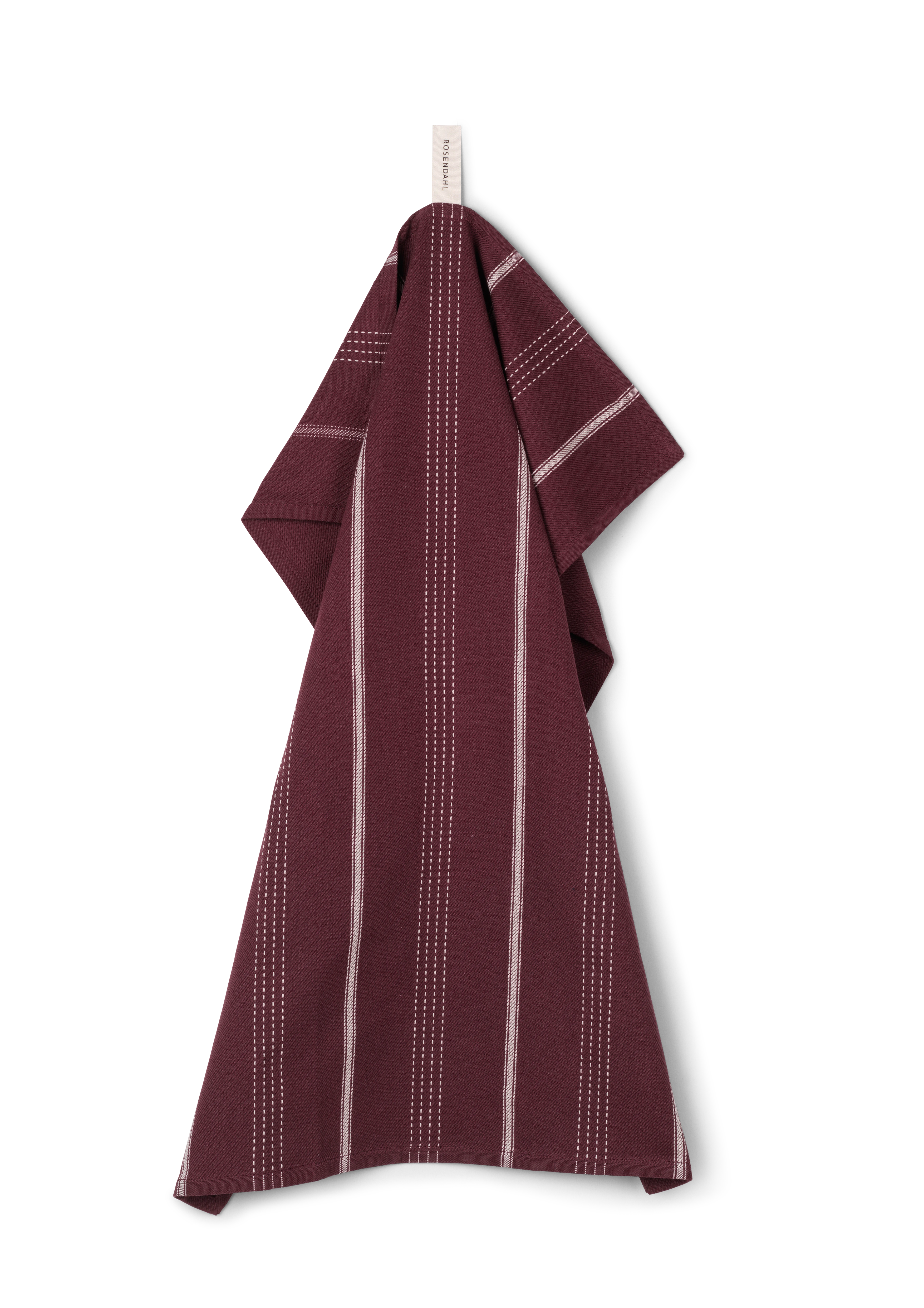 Beta Teatowel 50x70 cm from Rosendahl in Burgundy color, made of Cotton