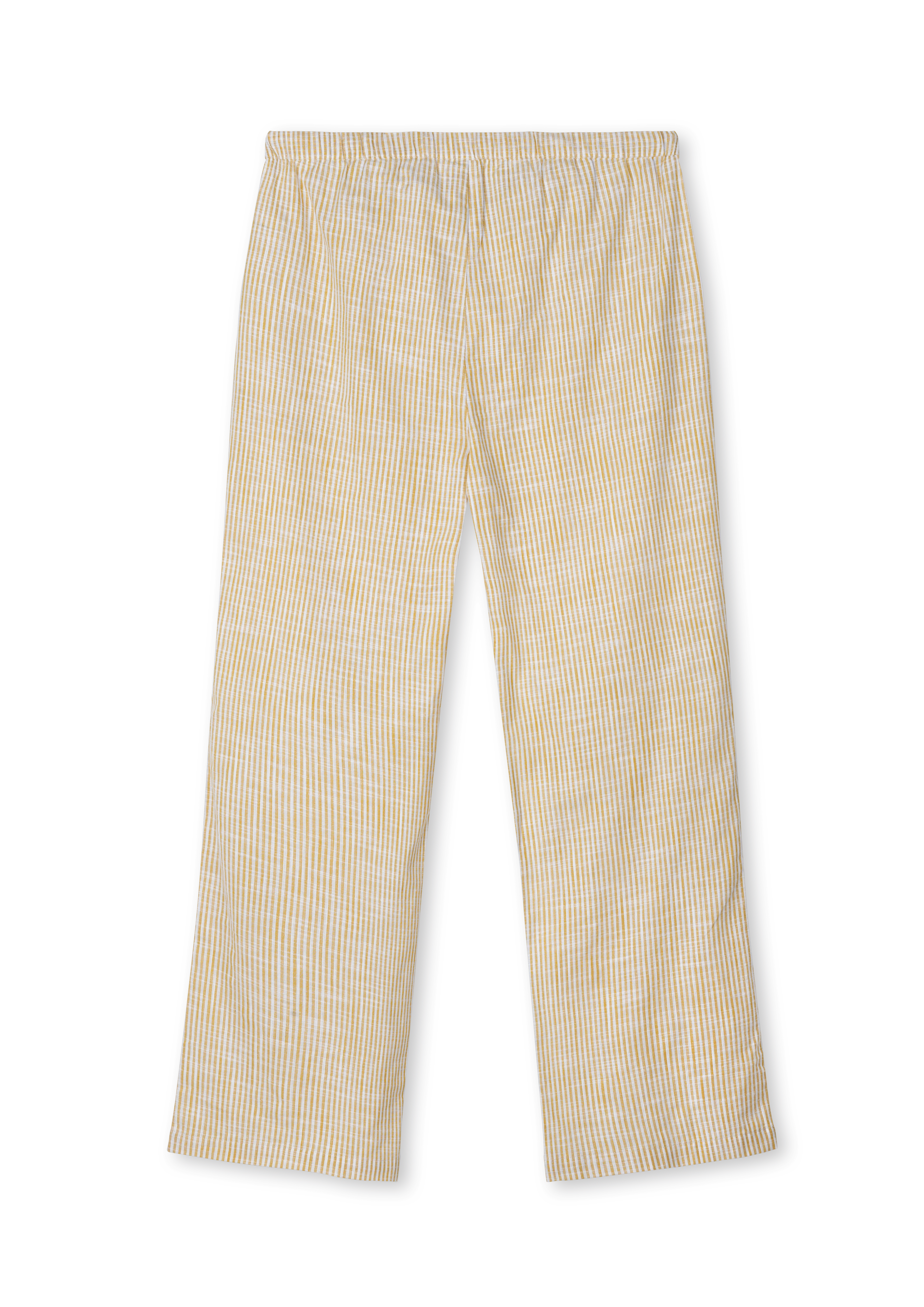 Barbara Pants M/L from JUNA in Ochre/White color, made of Cotton