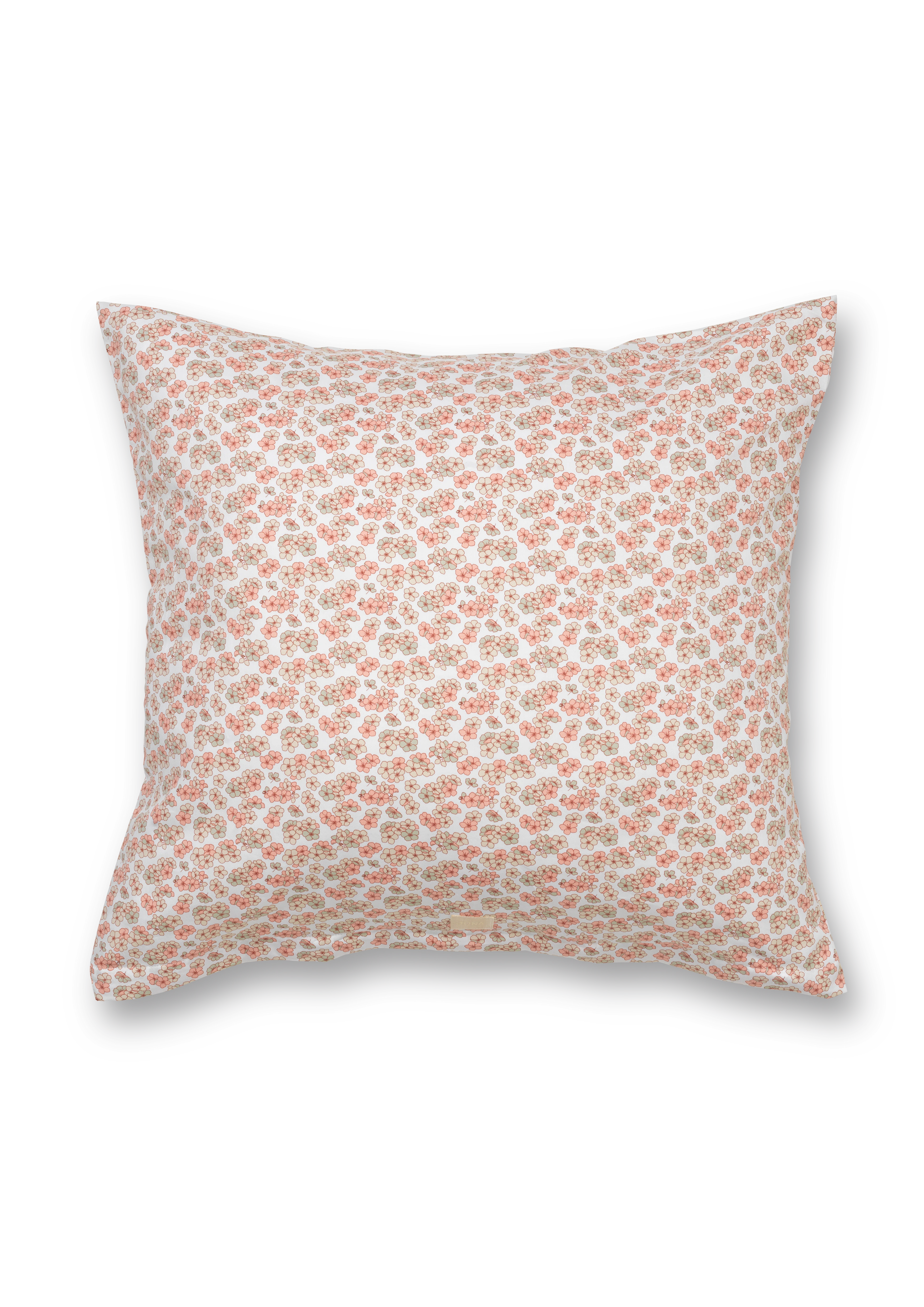 Bed linen 140x200 cm from JUNA in White/Rose color, made of Cotton sateen