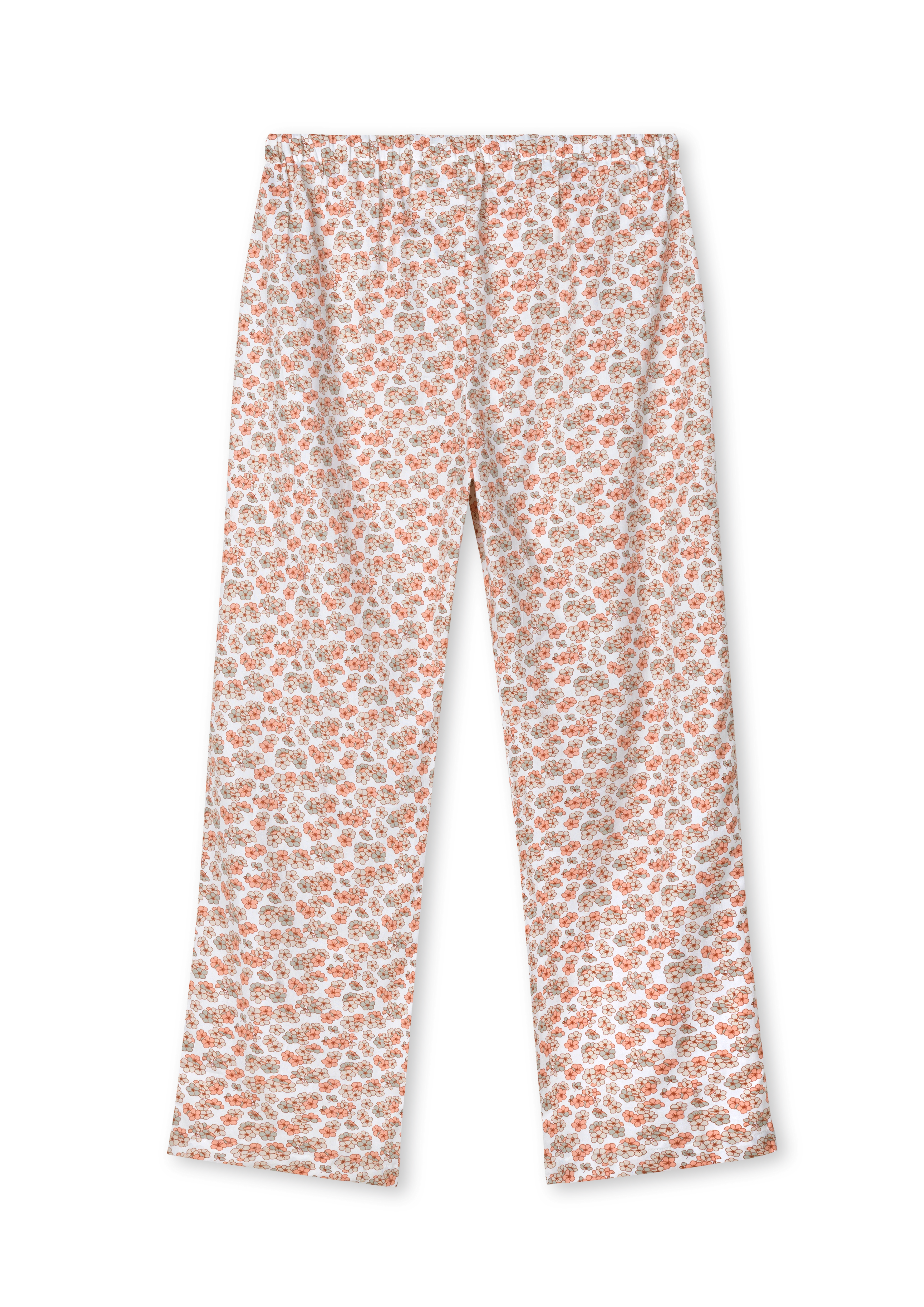 Barbara Pants XS fra JUNA i farven Hvid/Rosa, lavet af Bomuldssatin