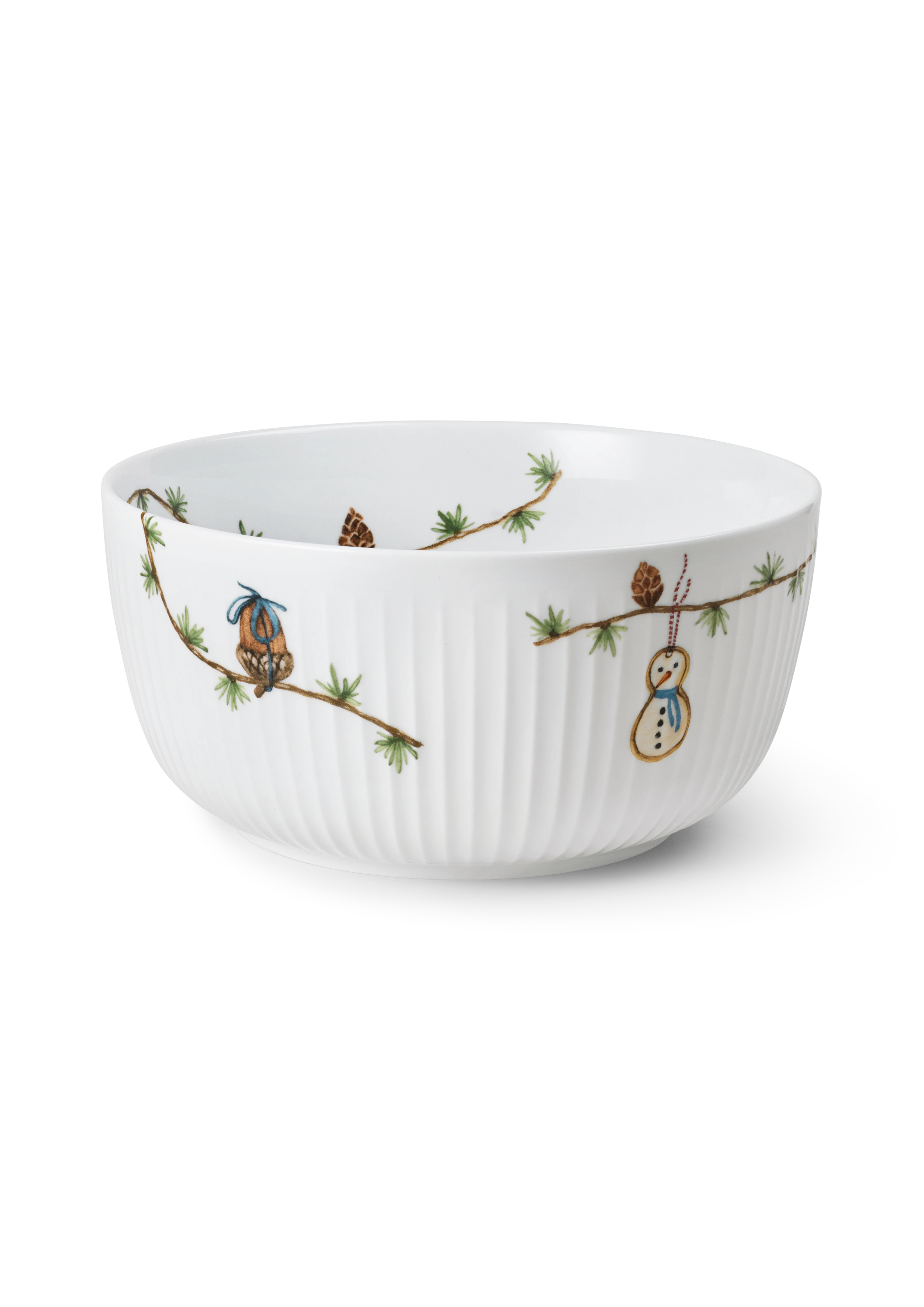 Bowl Ø21 cm from Kähler  in White w. deco color, made of Ceramics