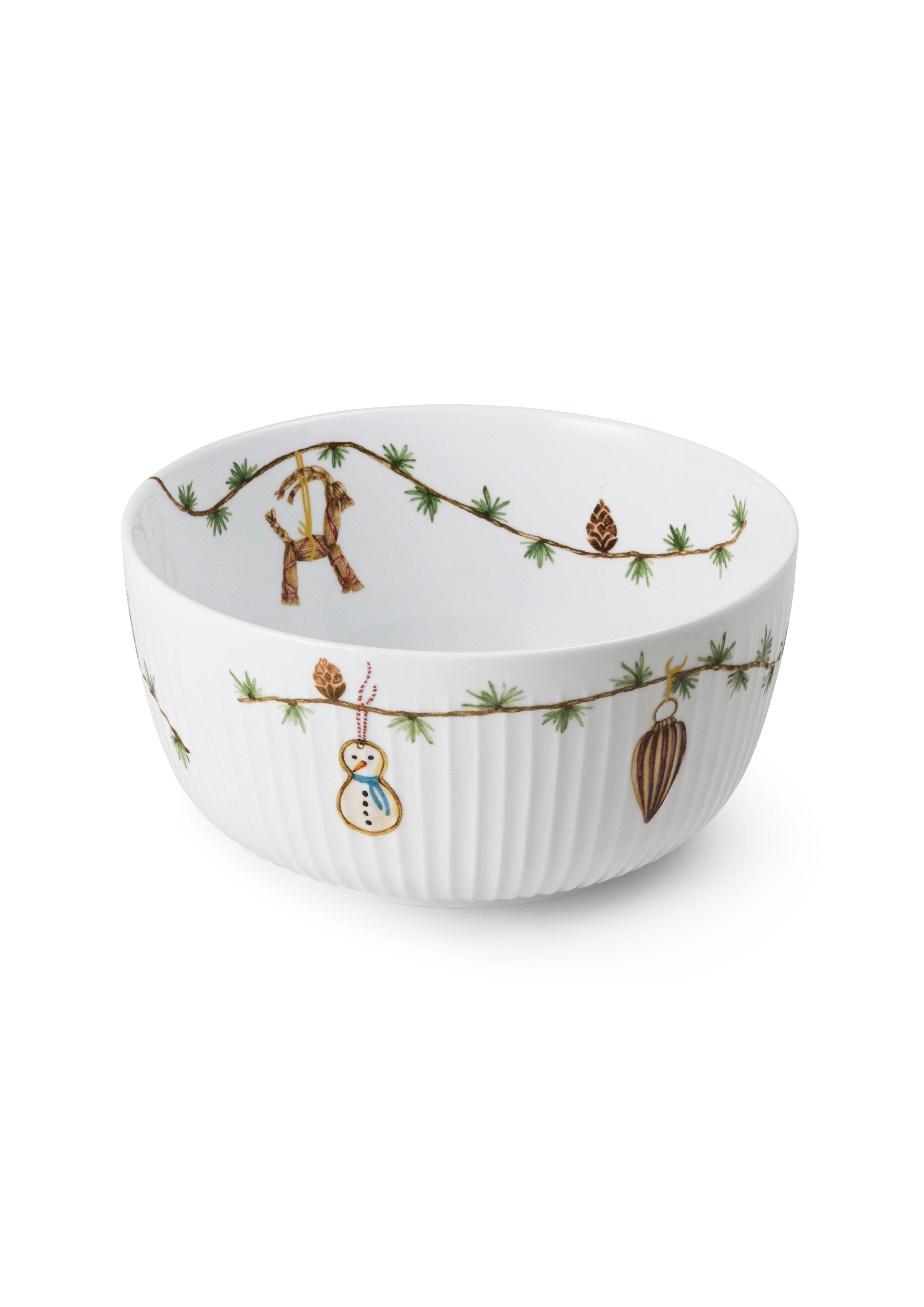 Bowl Ø21 cm from Kähler  in White w. deco color, made of Ceramics