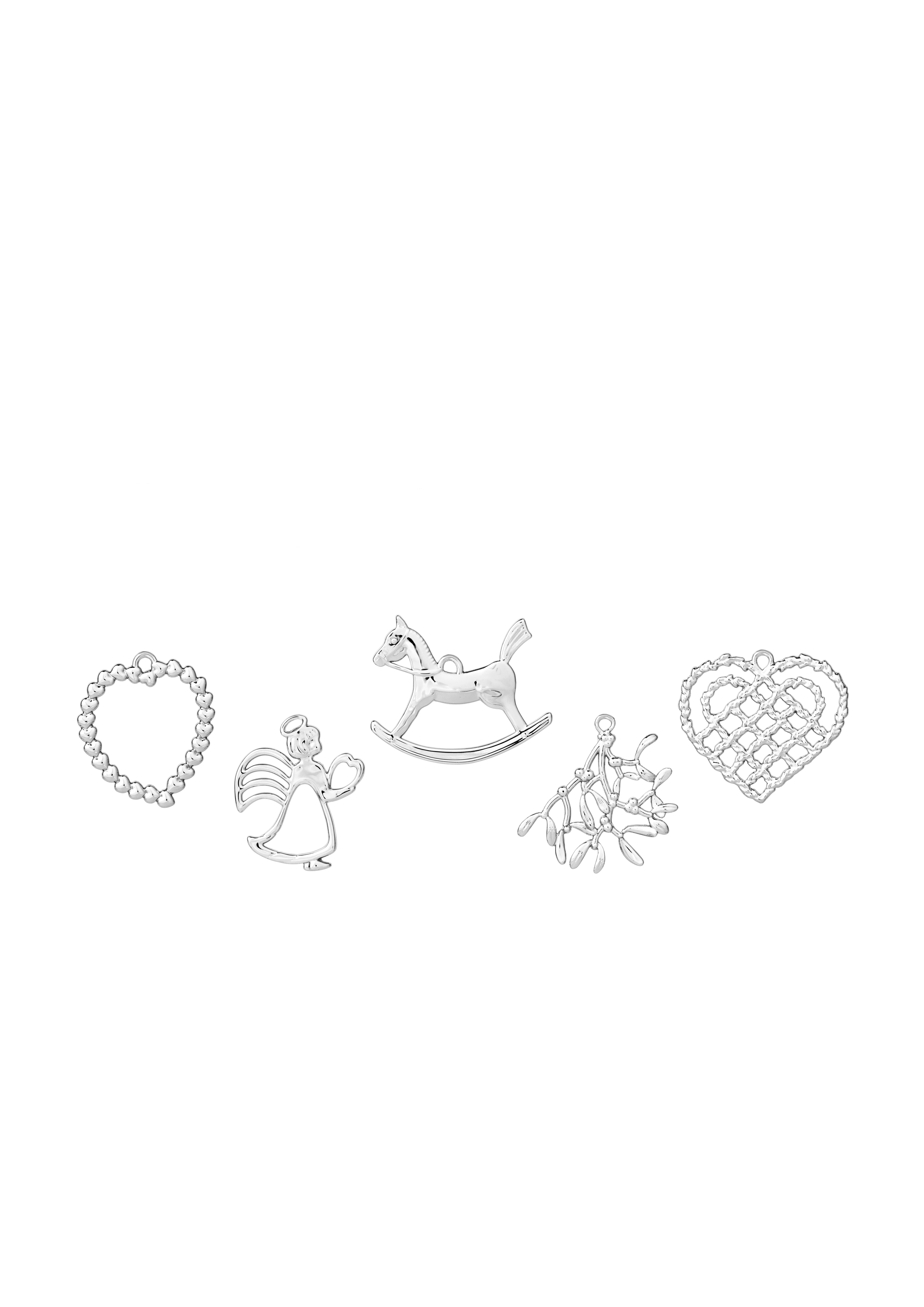 Karen Blixes Box 2021 H4.5 5 pcs. from Rosendahl in Silver Plated color, made of Metal