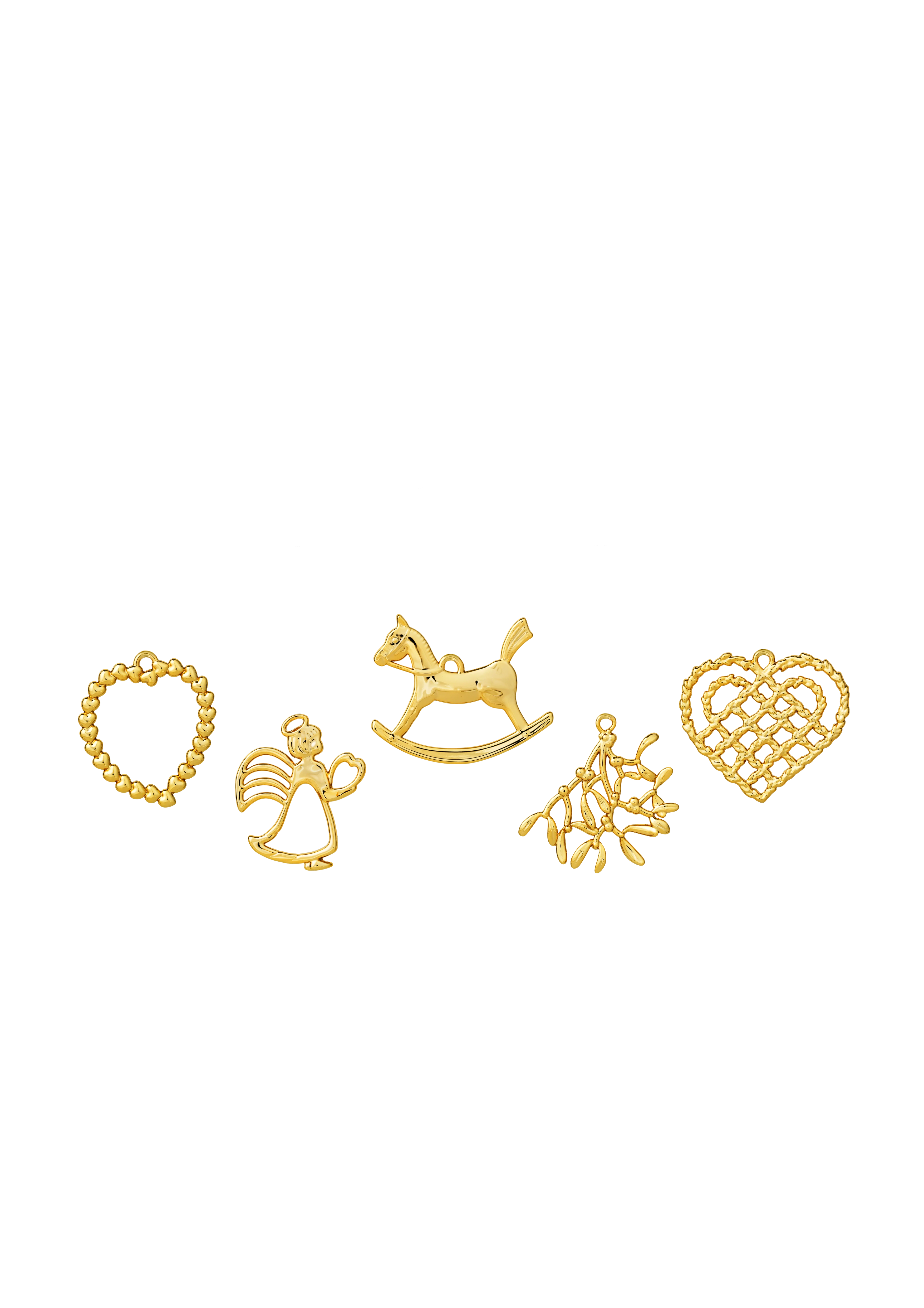 Karen Blixes Box 2021 H4.5 5 pcs. from Rosendahl in Gold Plated color, made of Metal