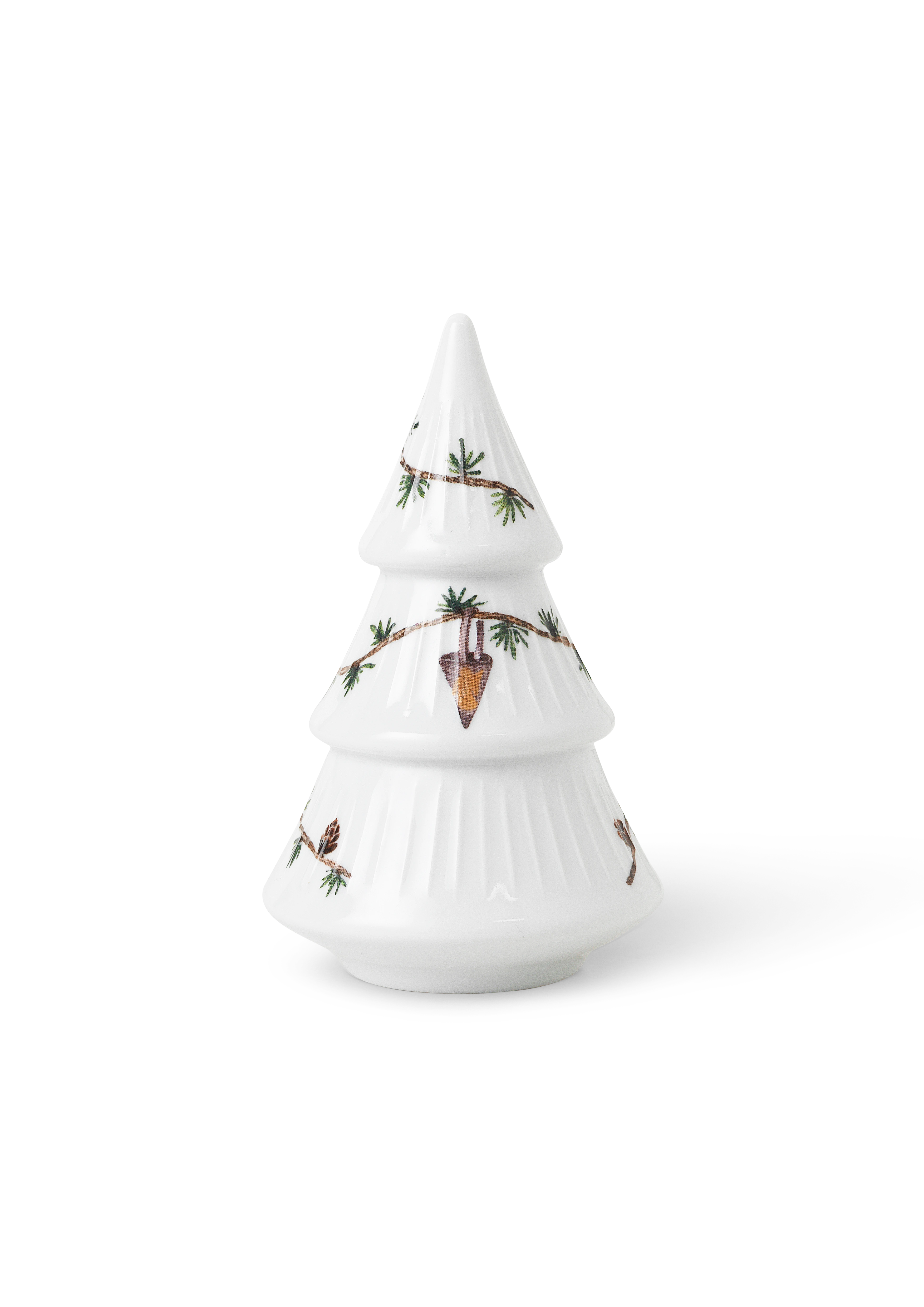 Juletræ H16 fra Kähler i farven Hvid m. deko, lavet af Keramik