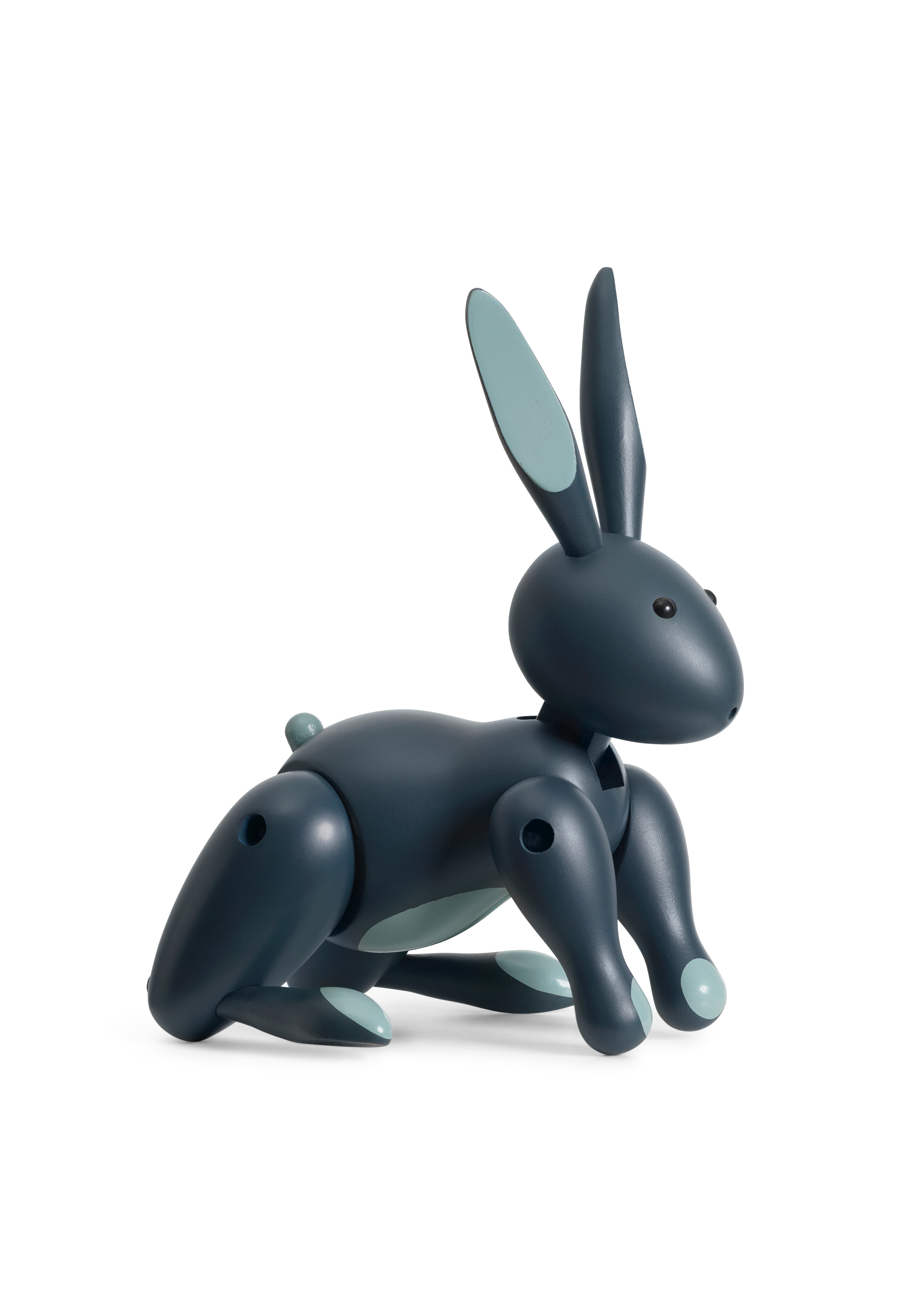 Rabbit H16 cm from Kay Bojesen in Blue color, made of Wood