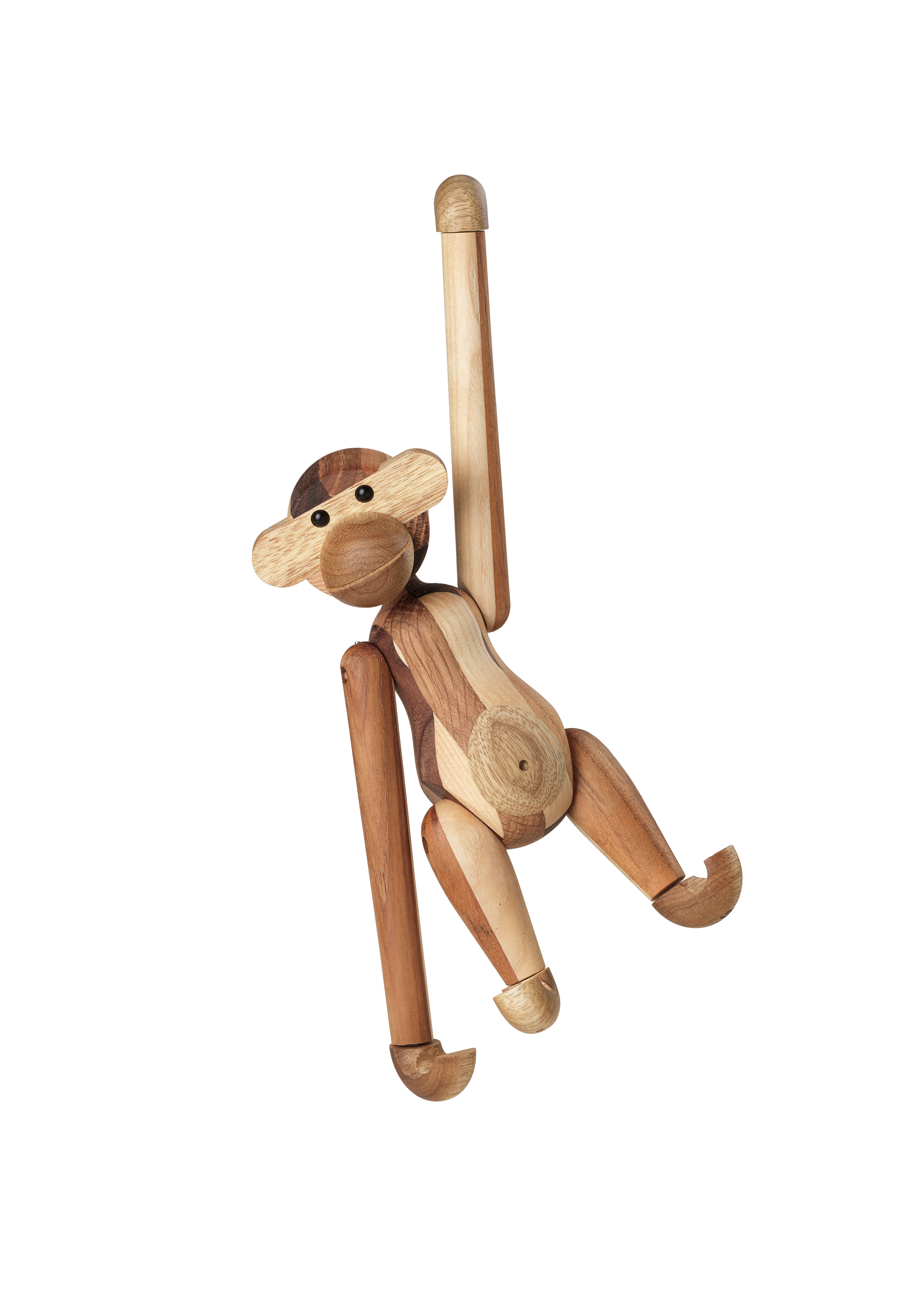 Reworked Anniversary Monkey small from Kay Bojesen in Mixed wood color, made of Wood