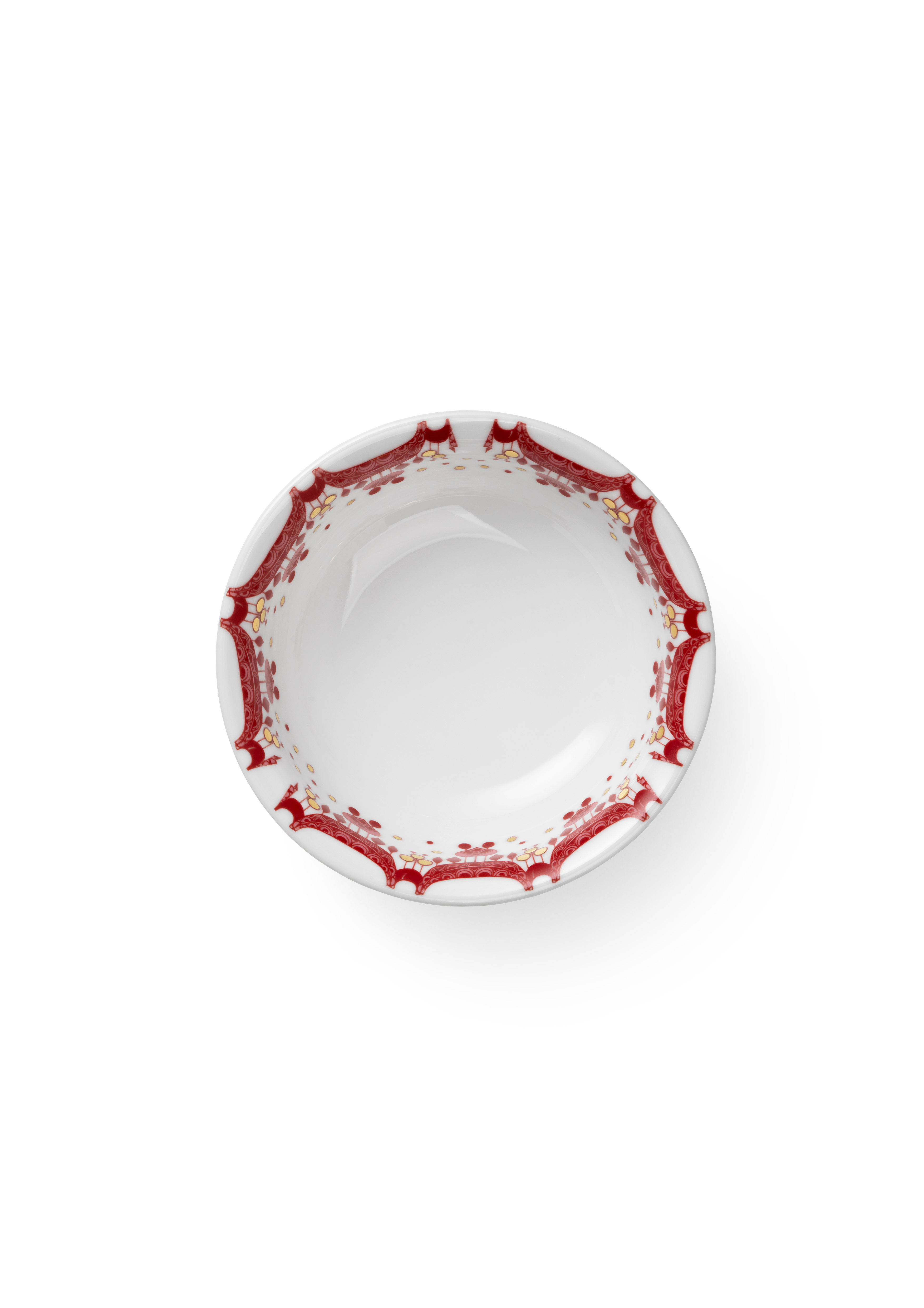 Bjørn Wiinblad Weihnachtsschale Ø16 cm in Rot